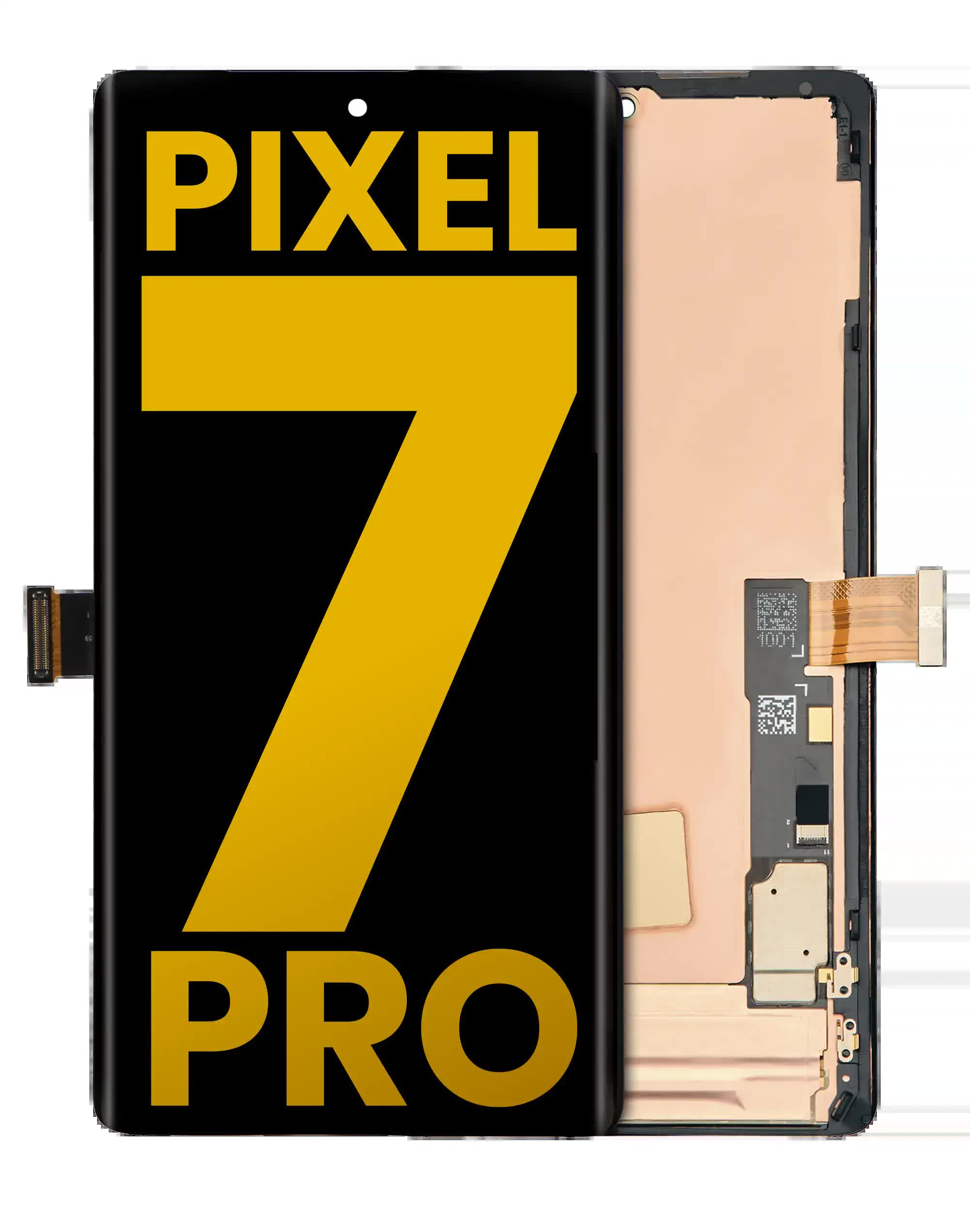 OLED Display mit Rahmen (ohne Fingerprint Sensor) für Google Pixel 7 Pro (professionell aufgearbeitet)