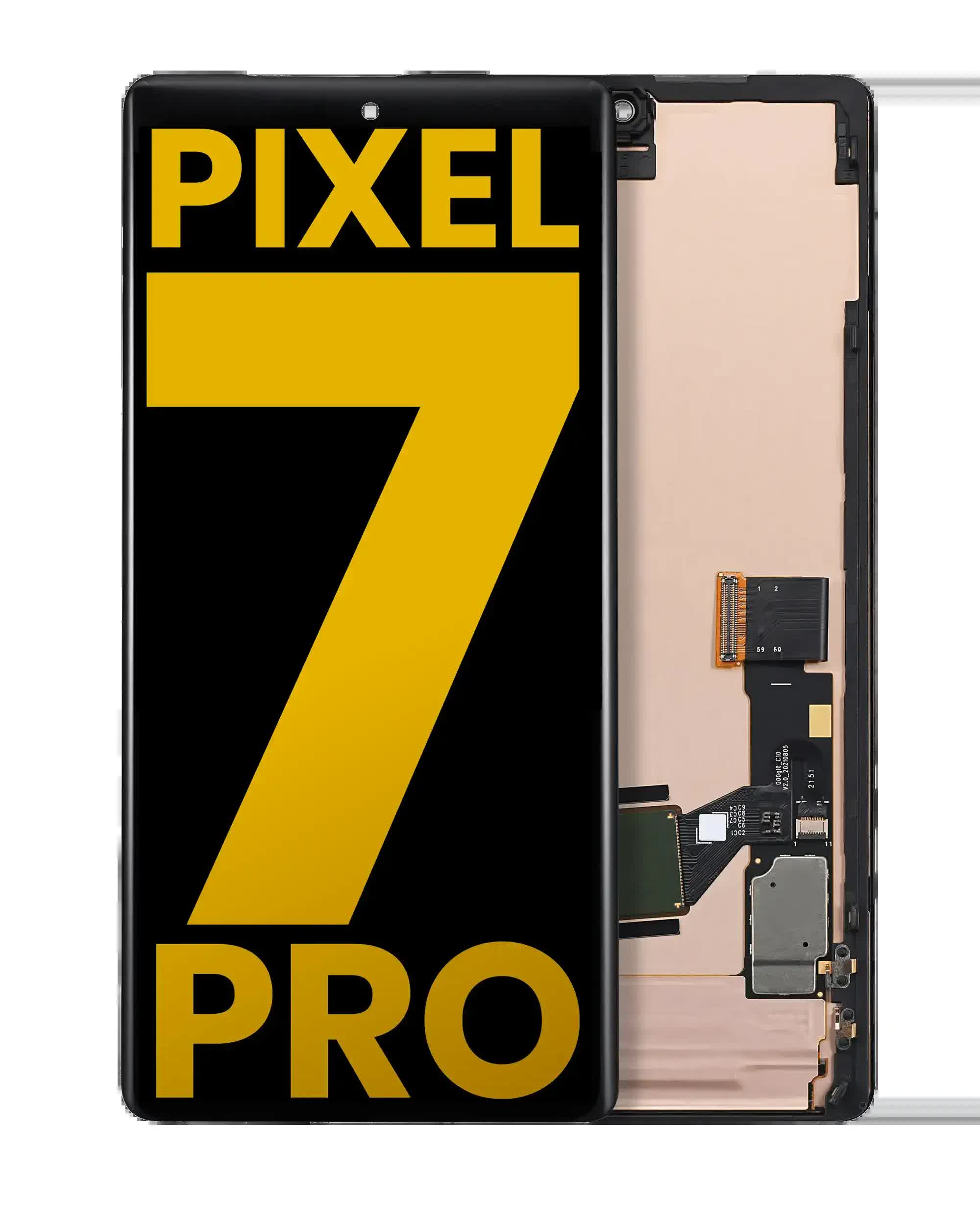 OLED Display mit Rahmen (mit Fingerprint Sensor) für Google Pixel 7 Pro (professionell aufgearbeitet)