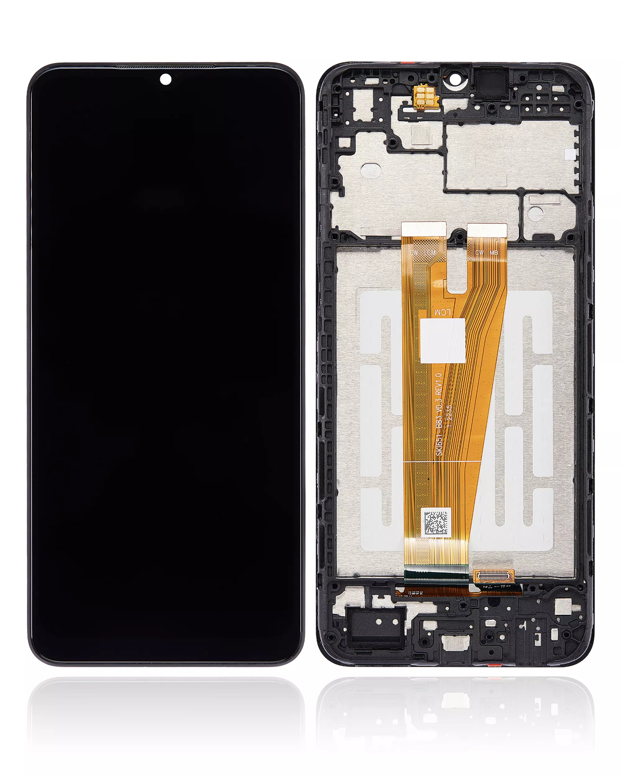 LCD Display mit Rahmen für Samsung Galaxy A04 (A045 / 2022) (professionell aufgearbeitet) – Bild 2