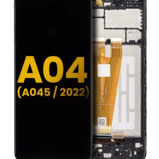 LCD Display mit Rahmen für Samsung Galaxy A04 (A045 / 2022) (professionell aufgearbeitet)