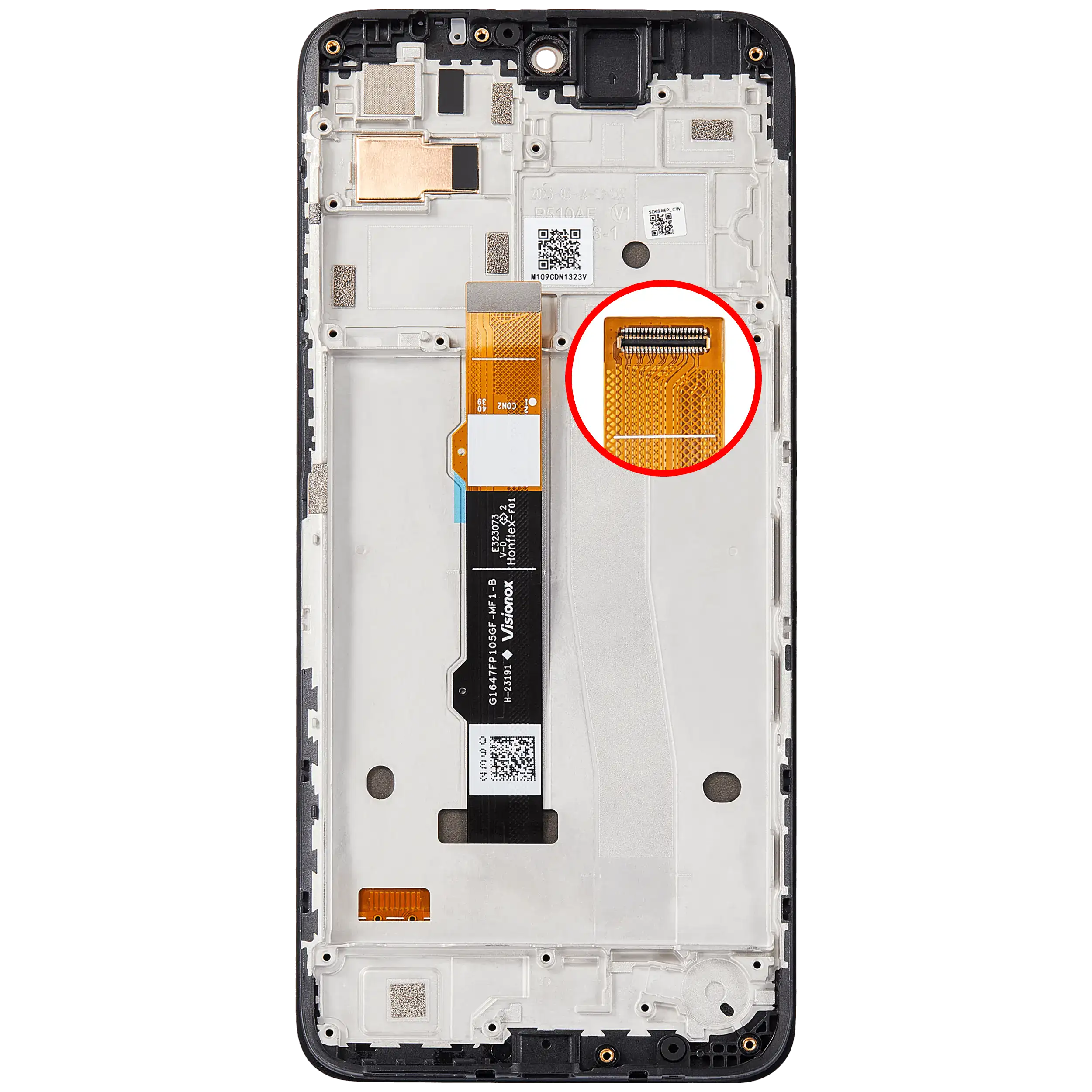 OLED Display mit Rahmen für Motorola Moto G42 (XT2233 / 2022) (professionell aufgearbeitet) – Bild 4