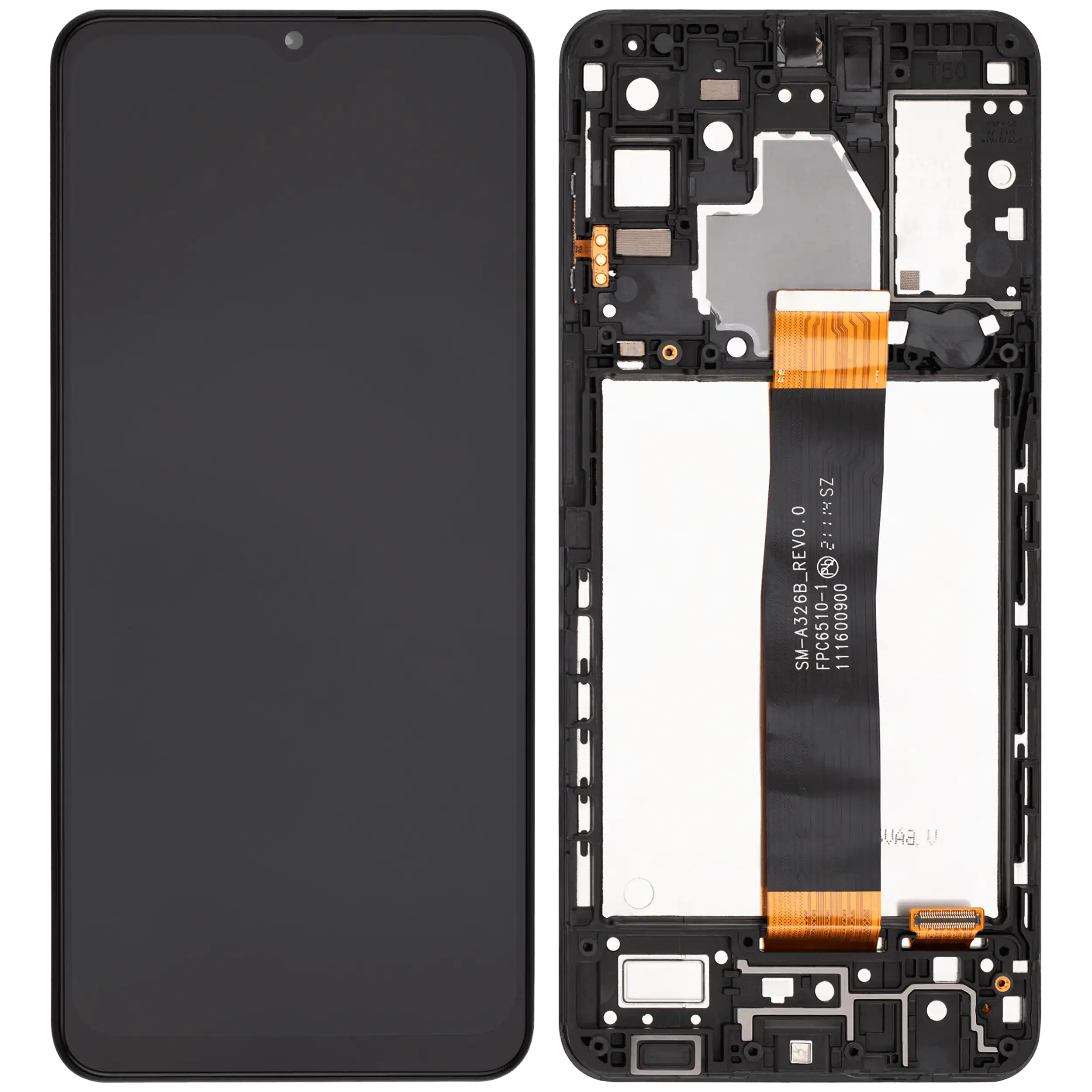 LCD Display mit Rahmen für Samsung Galaxy A32 5G (A326 / 2021) (alle Modelle) (Aftermarket Plus) (Awesome Black) – Bild 2