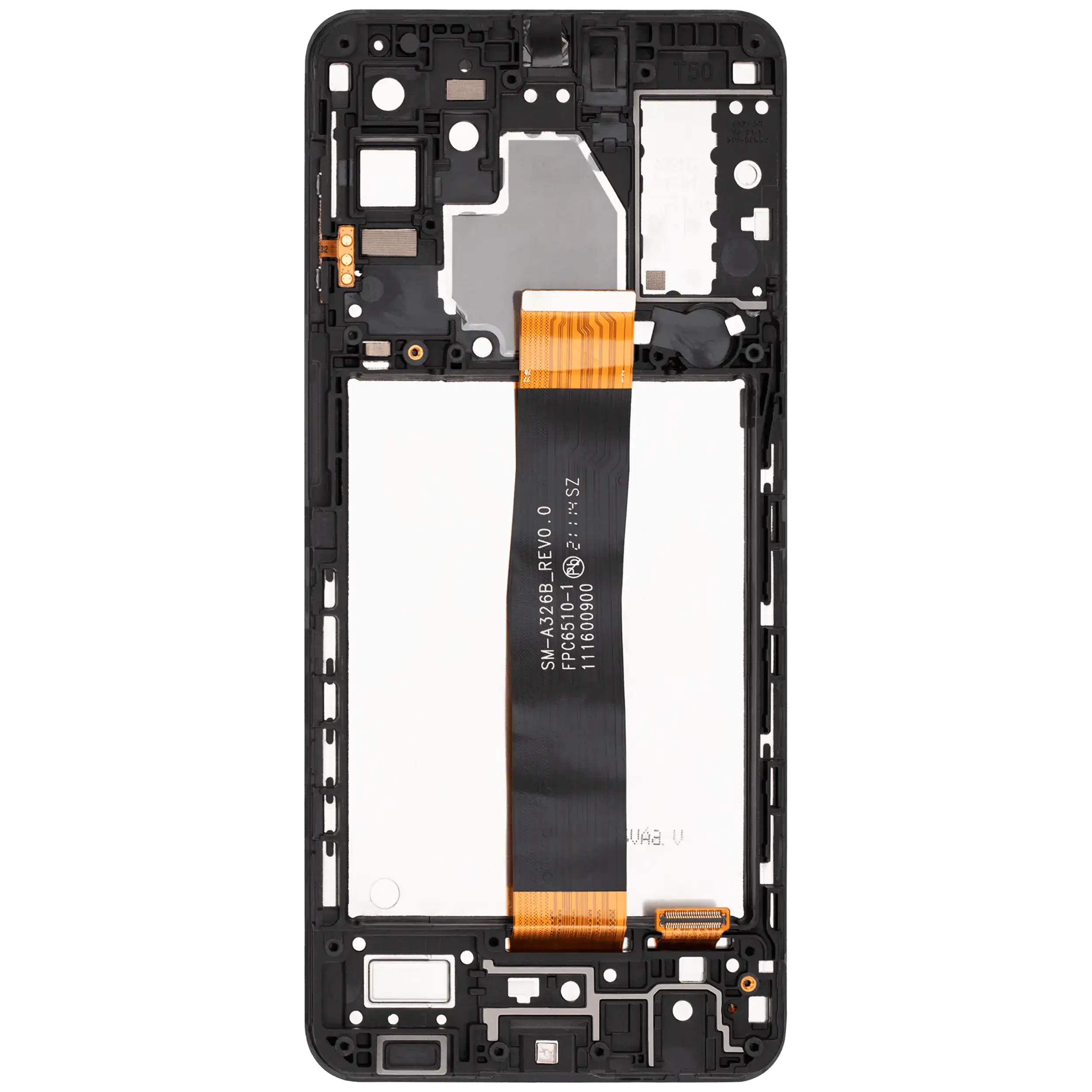 LCD Display mit Rahmen für Samsung Galaxy A32 5G (A326 / 2021) (alle Modelle) (Aftermarket Plus) (Awesome Black) – Bild 4
