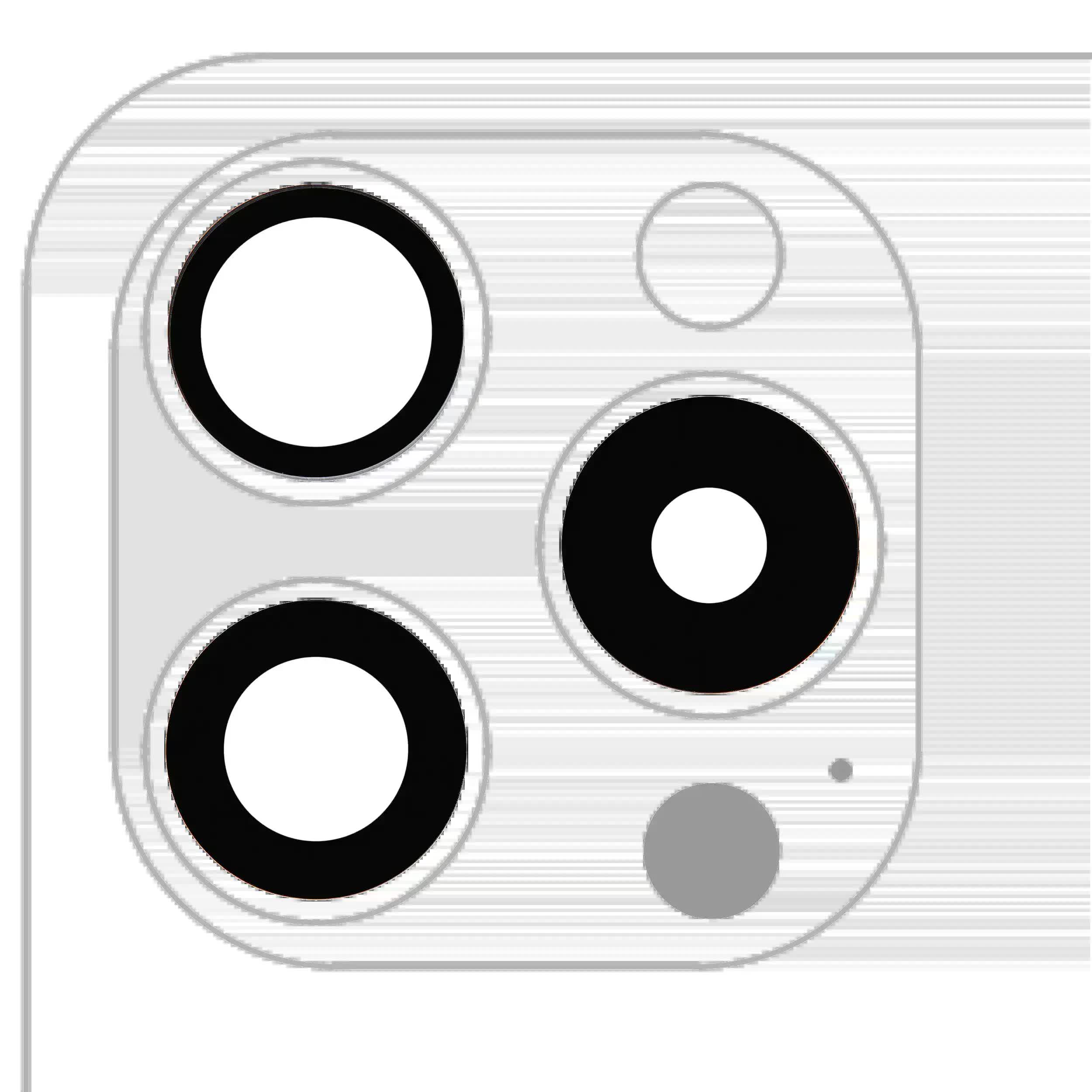Rückkamera-Glas (nur Glas) mit Klebefolie für iPhone 15 Pro (3-teiliges Set) (Real Sapphire) (Premium) (10er-Pack)