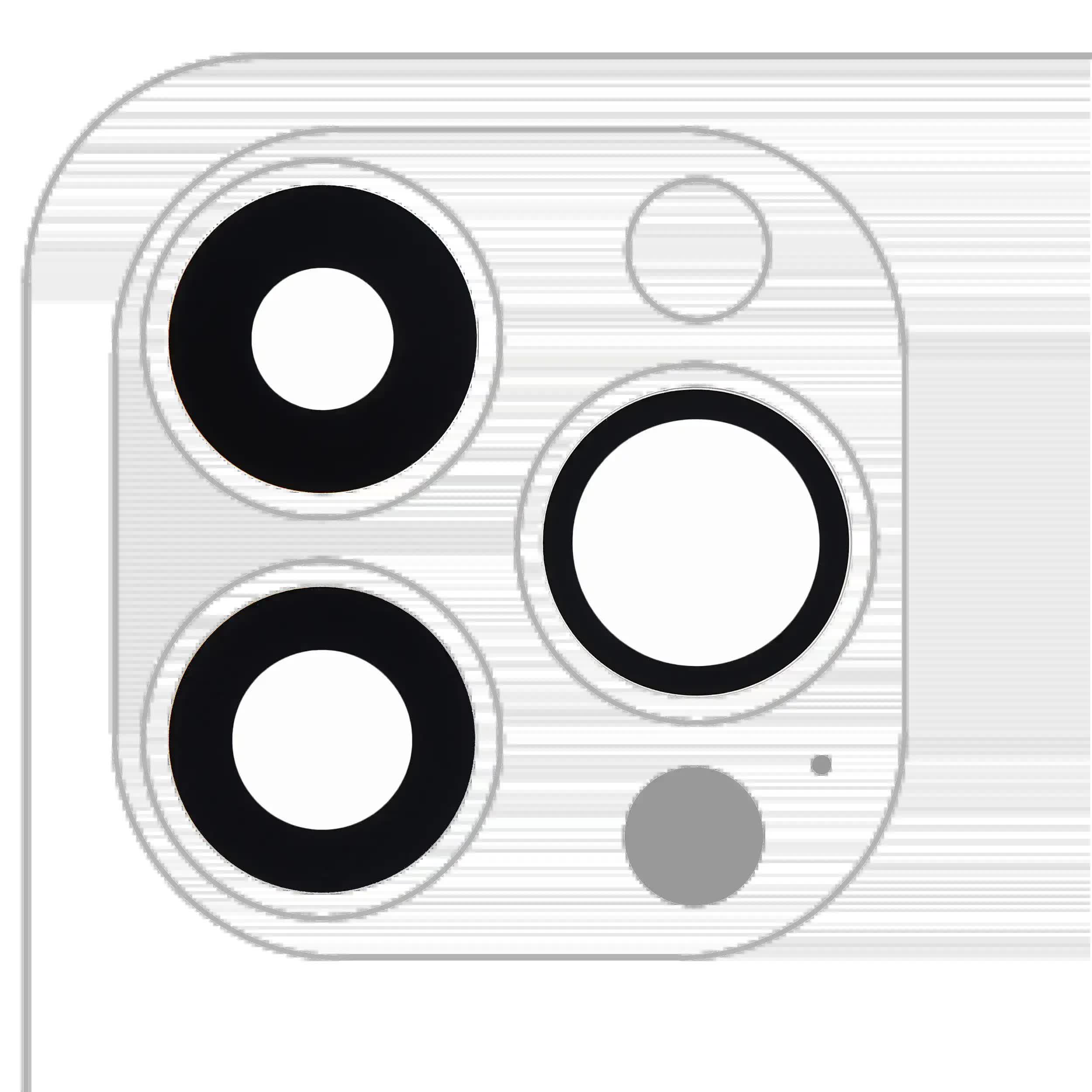 Rückkamera-Glas (nur Glas) mit Klebefolie für iPhone 15 Pro Max (3-teiliges Set) (Real Sapphire) (Premium) (10er-Pack)