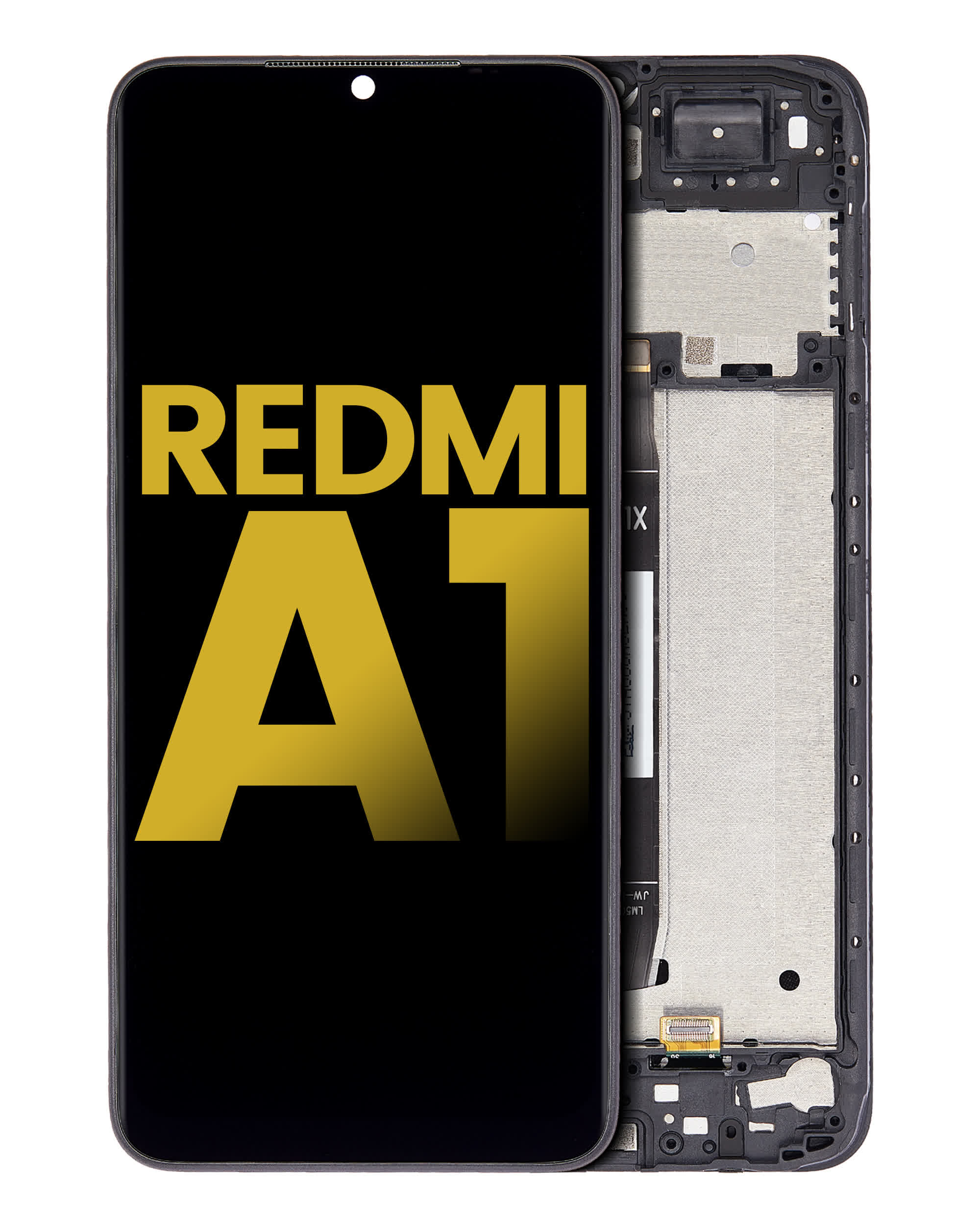 LCD Display mit Rahmen für Xiaomi Redmi A1 / Xiaomi Redmi A1+ / Redmi A2 / Redmi A2+ / Poco C51 (professionell aufgearbeitet)