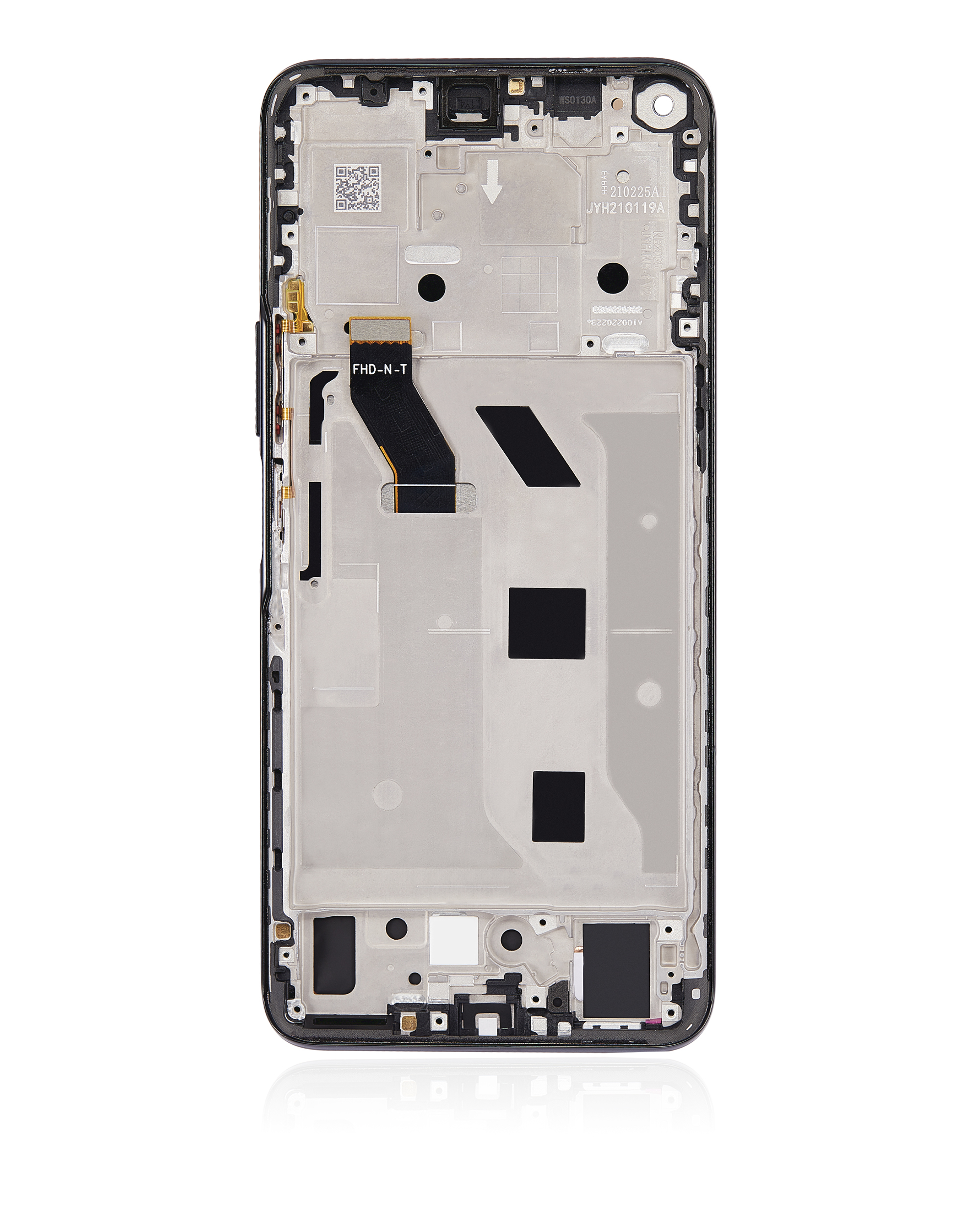 LCD Display mit Rahmen für Huawei Nova 8i / Honor 50 Lite / Honor X20 (professionell aufgearbeitet) (Starry Black) – Bild 4