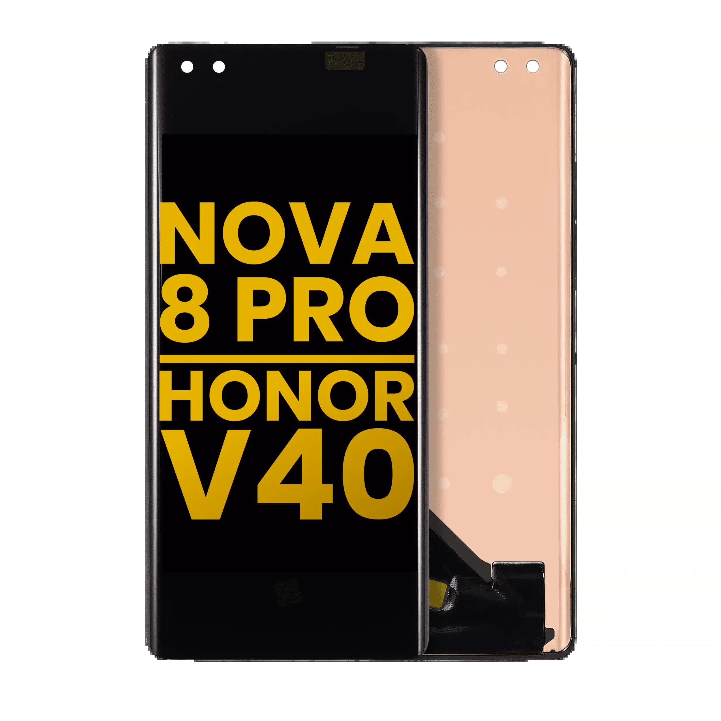 OLED Display ohne Rahmen für Huawei Nova 8 Pro 4G / Nova 8 Pro 5G / Honor V40 (professionell aufgearbeitet)