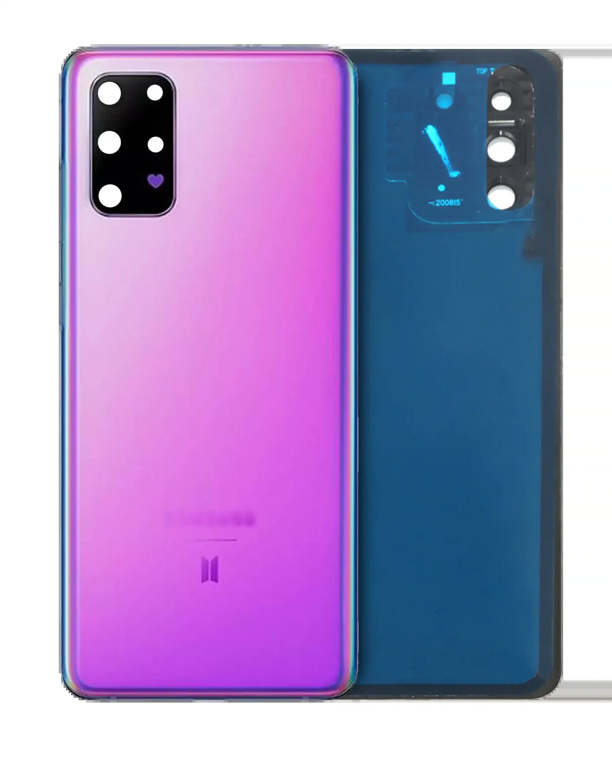 Rückdeckelglas mit Kameraglas für Samsung Galaxy S20 Plus (BTS Version) (Service Pack) (Purple (Violett))