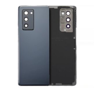Rückdeckelglas mit Kameraglas für Samsung Galaxy Z Fold 2 5G (Service Pack) (Mystic Black)