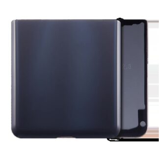Bottom Rückdeckelglas für Samsung Galaxy Z Flip 5G (F707) (Service Pack) (Mystic Black)
