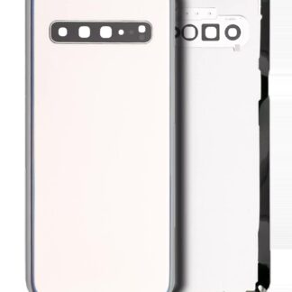 Rückdeckelglas mit Kameraglas für Samsung Galaxy S10 5G (Service Pack) (Crown Silver)