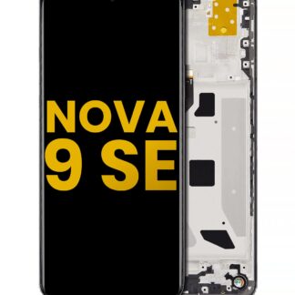 LCD Display mit Rahmen für Huawei Nova 9 SE (professionell aufgearbeitet) (Midnight Black (Schwarz))