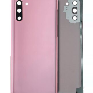 Rückdeckelglas mit Kameraglas für Samsung Galaxy Note 10 (Service Pack) (Aura Pink)
