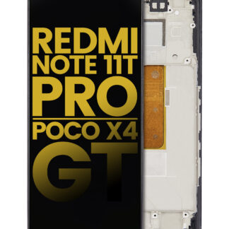 LCD Display mit Rahmen für Xiaomi Redmi Note 11T Pro / Xiaomi Poco X4 GT (professionell aufgearbeitet)