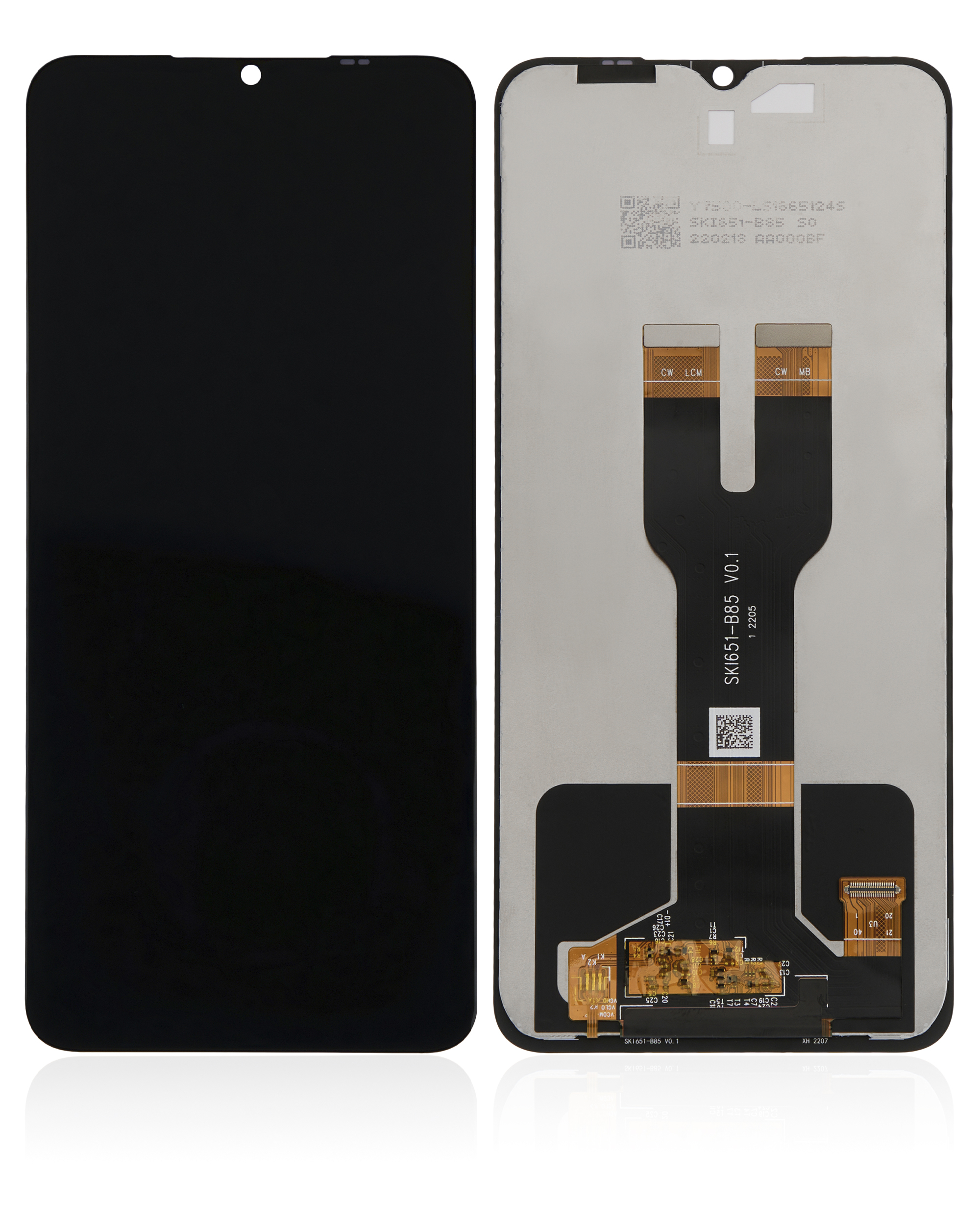 LCD Display ohne Rahmen für T-Mobile Revvl 6 / Revvl 6X 5G / T Phone / Cricket Icon 4 / Boost Mobile Celero 5G (2023) (professionell aufgearbeitet) – Bild 2