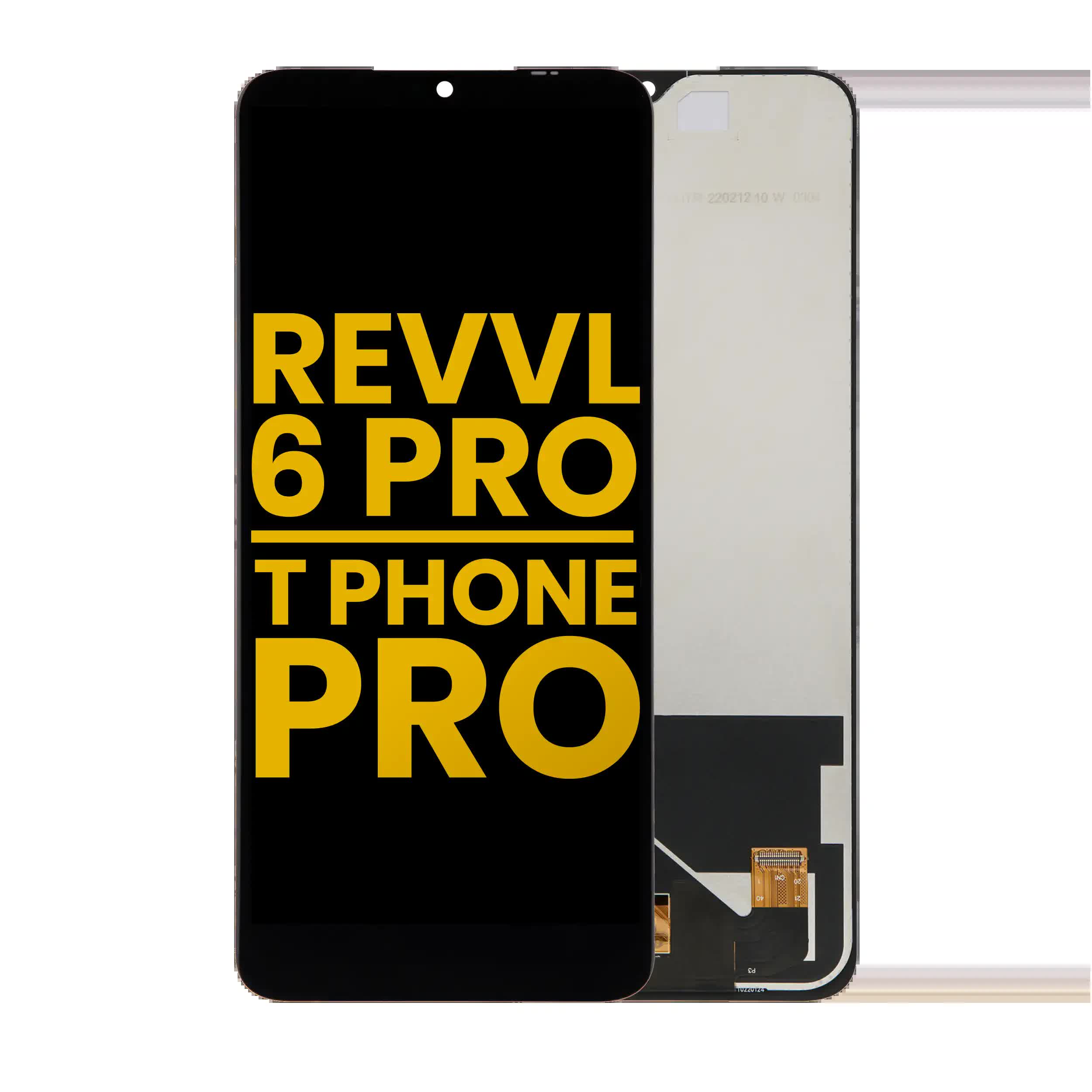 LCD Display ohne Rahmen für T-Mobile Revvl 6 Pro / T Phone Pro 5G (professionell aufgearbeitet)