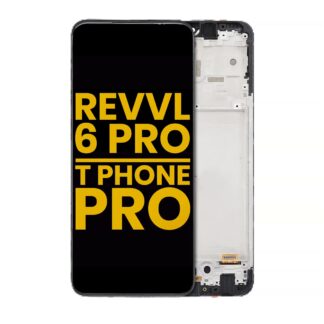 LCD Display mit Rahmen für T-Mobile Revvl 6 Pro / T Phone Pro 5G (professionell aufgearbeitet)
