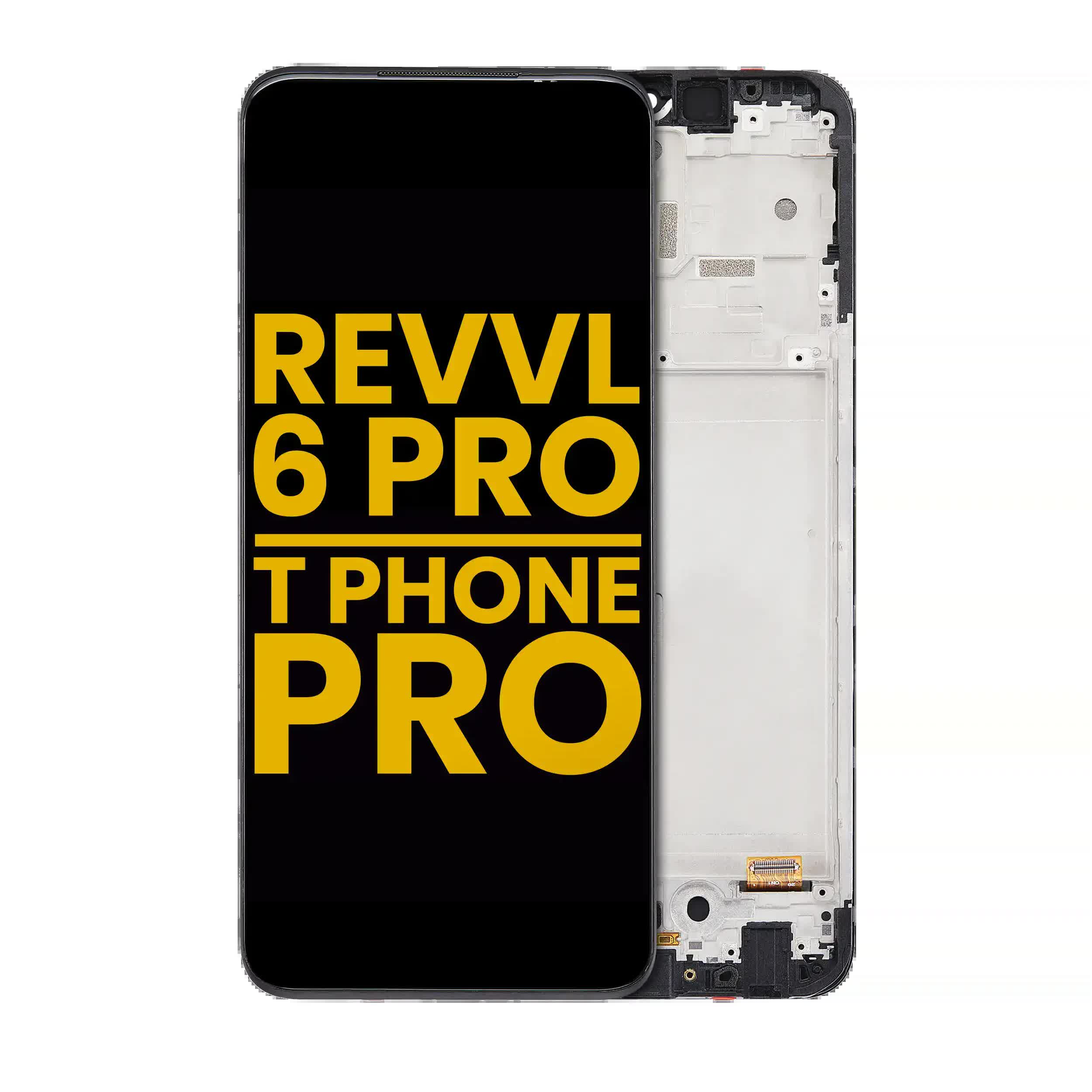 LCD Display mit Rahmen für T-Mobile Revvl 6 Pro / T Phone Pro 5G (professionell aufgearbeitet)