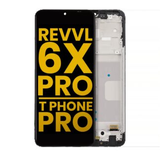 LCD Display mit Rahmen für T-Mobile Revvl 6X Pro 5G / T Phone Pro (professionell aufgearbeitet)