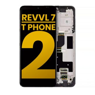 LCD Display mit Rahmen für T-Mobile Revvl 7 / T Phone 2 5G (professionell aufgearbeitet)