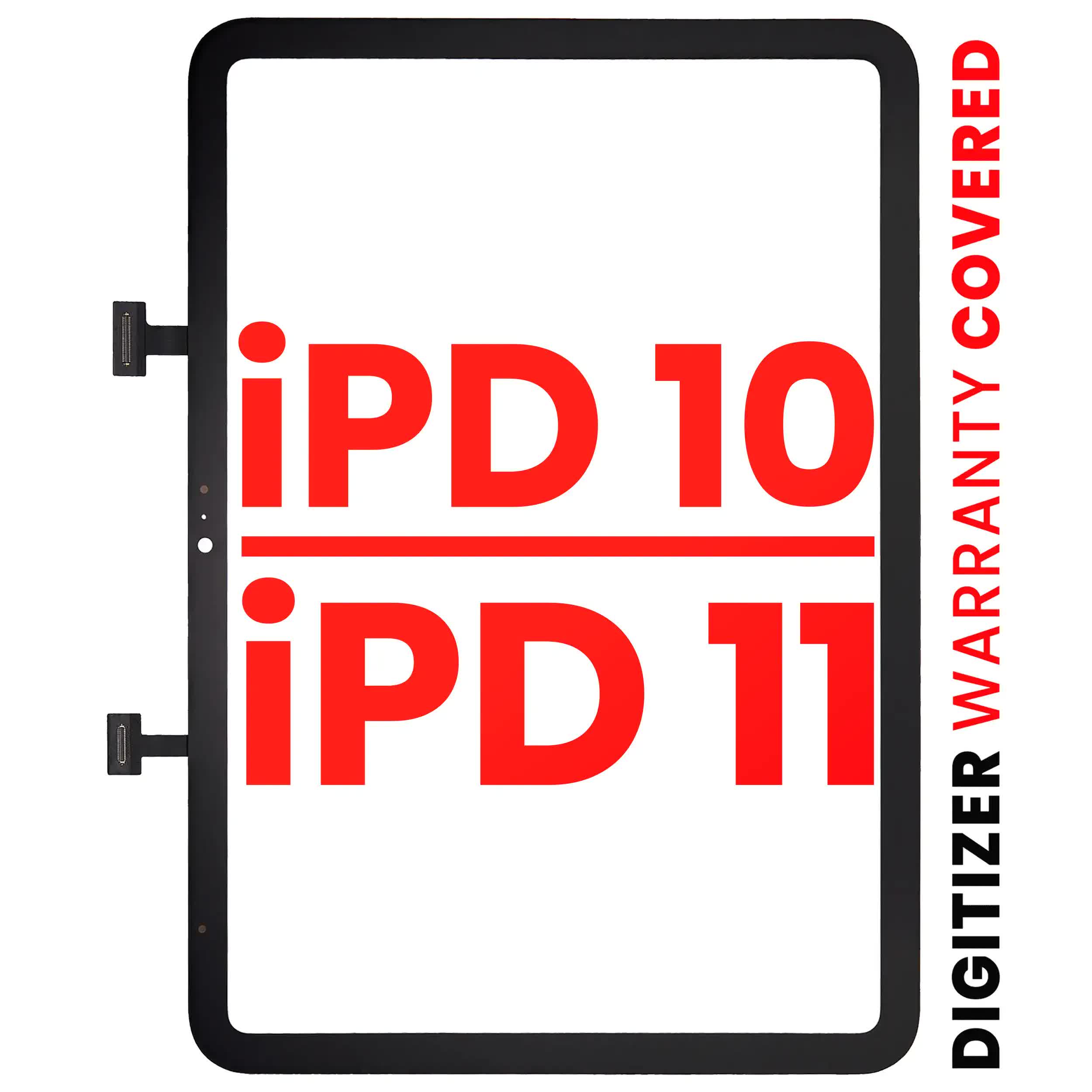 Touchscreen-Digitizer für iPad 10 (2022) / iPad 11 (2025) (Aftermarket Pro: XO7) (WiFi / Cellular)