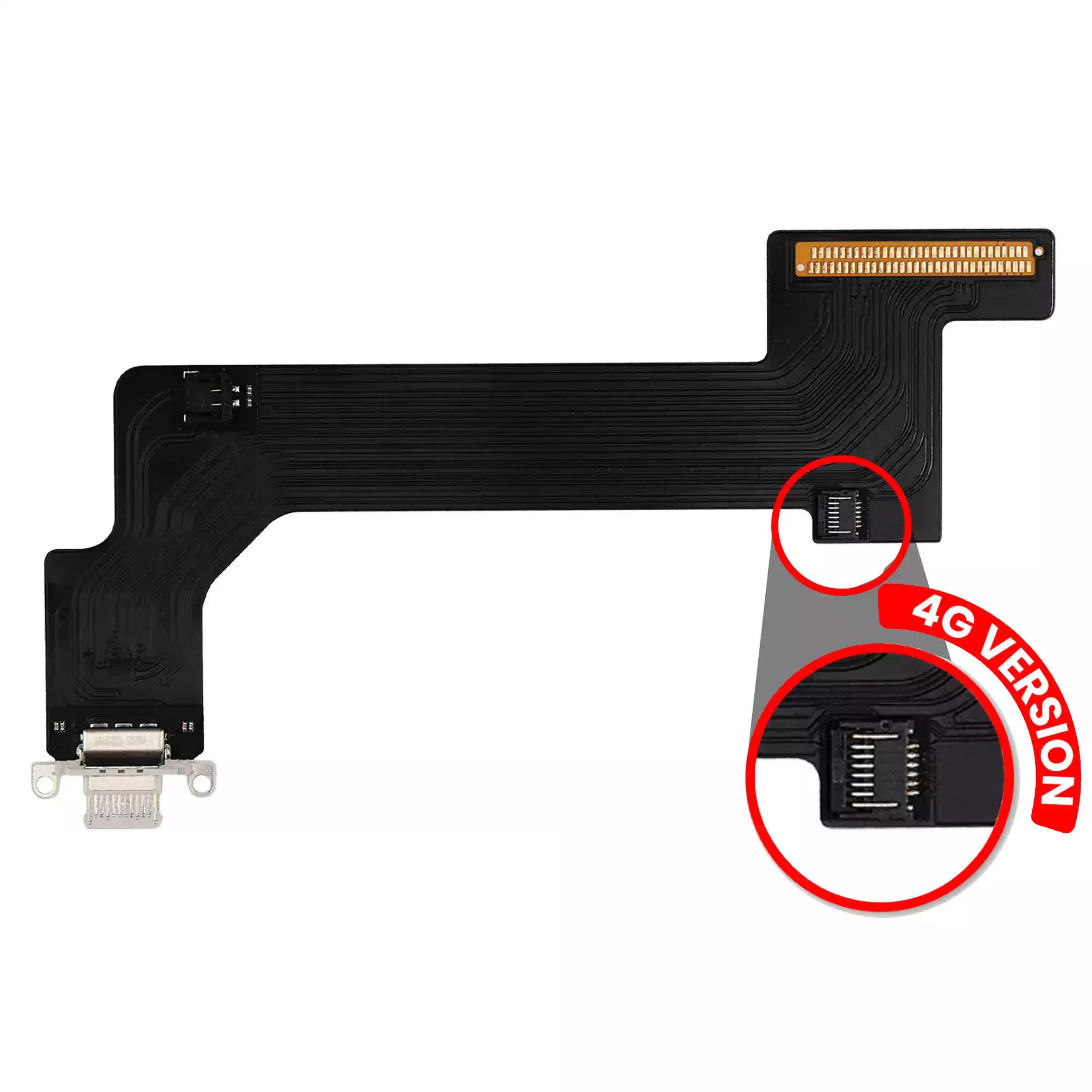Ladebuchse Flexkabel für iPad 10 (2022) (Cellular) (Aftermarket Plus) (Silver (Silber))