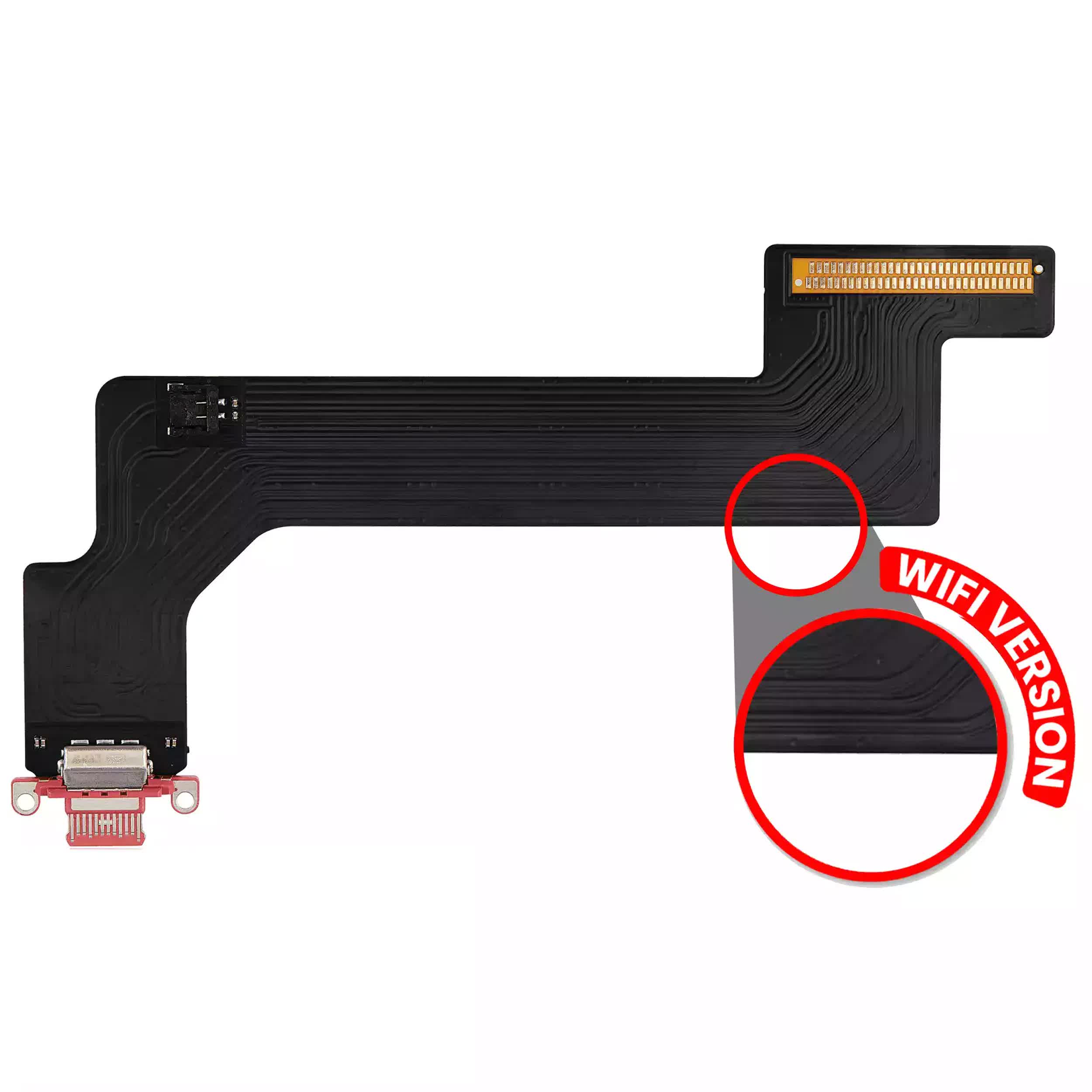 Ladebuchse Flexkabel für iPad 10 (2022) (nur WiFi) (Aftermarket Plus) (Pink (Rosa))