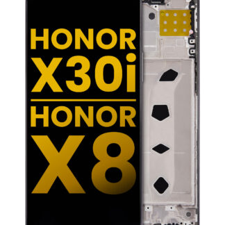 LCD Display mit Rahmen für Honor X30i / Honor X8 (Aftermarket Plus) (Black (Schwarz))