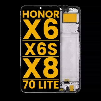 LCD Display mit Rahmen für Honor X6 / X6S / X8 5G / 70 Lite 5G (professionell aufgearbeitet)