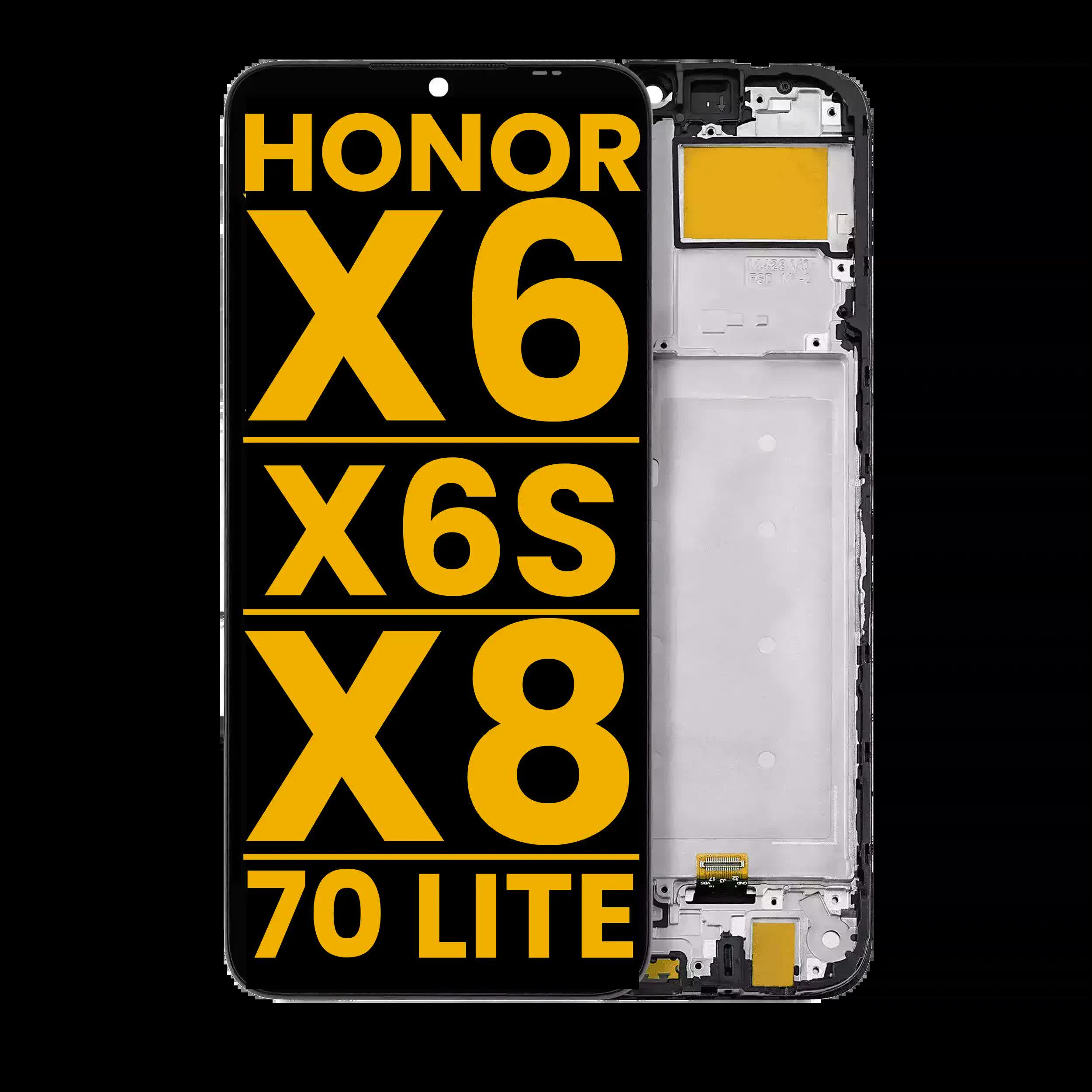 LCD Display mit Rahmen für Honor X6 / X6S / X8 5G / 70 Lite 5G (professionell aufgearbeitet)