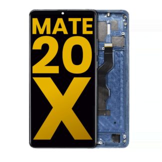 OLED Display mit Rahmen für Huawei Mate 20 X 4G (professionell aufgearbeitet) (Midnight Blue)