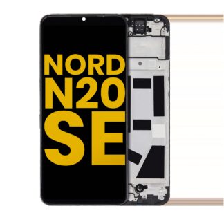 LCD Display mit Rahmen für OnePlus Nord N20 SE (professionell aufgearbeitet)