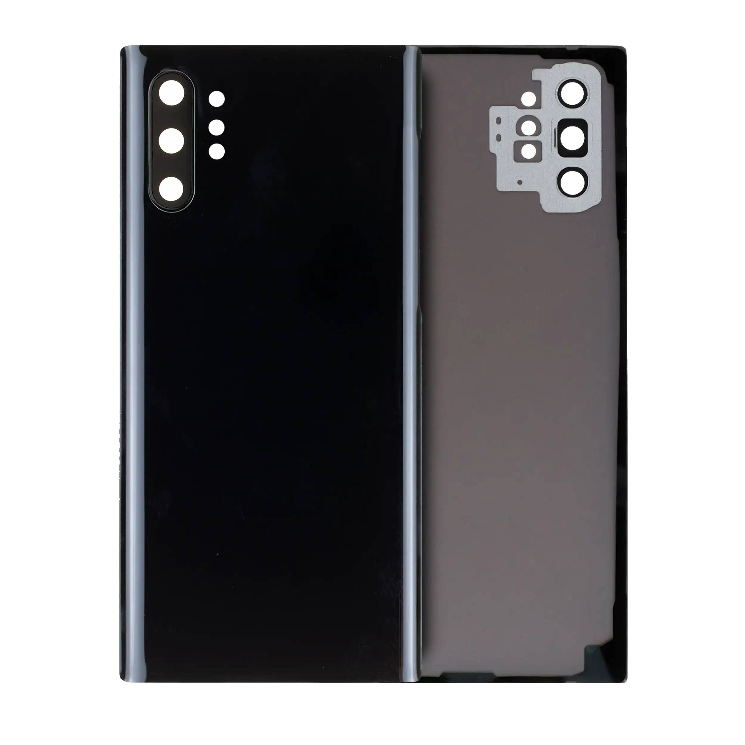 Rückdeckelglas mit Kameraglas für Samsung Galaxy Note 10 Plus / 5G (Service Pack) (Aura Black) – Bild 5