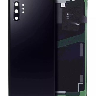 Rückdeckelglas mit Kameraglas für Samsung Galaxy Note 10 Plus / 5G (Service Pack) (Aura Black)