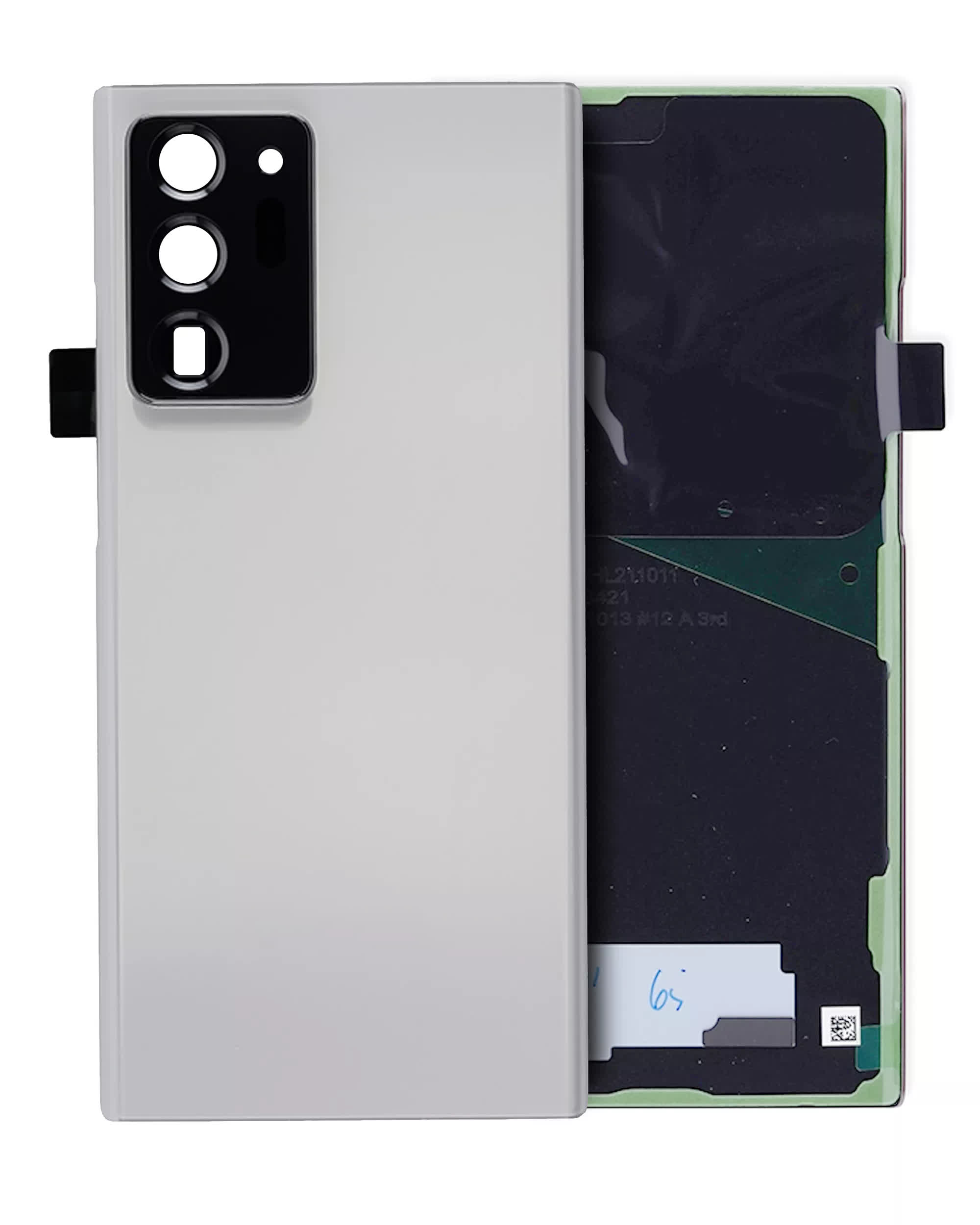 Rückdeckelglas mit Kameraglas für Samsung Galaxy Note 20 Ultra (Service Pack) (Mystic White)