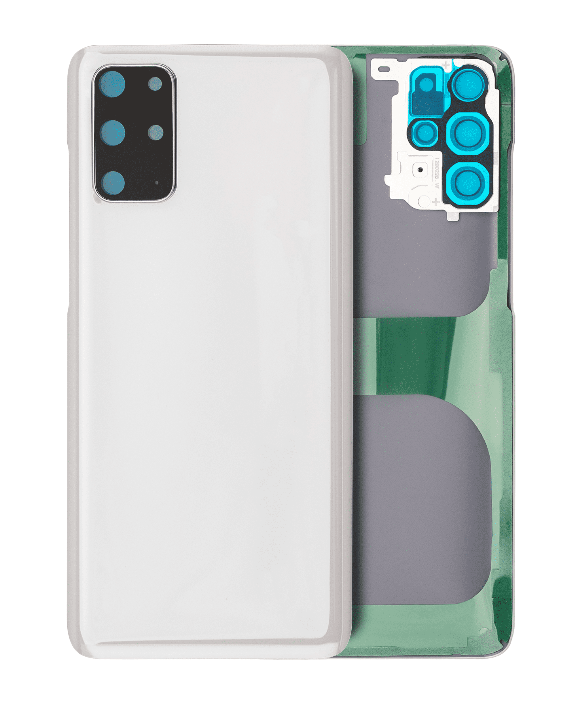 Rückdeckelglas mit Kameraglas für Samsung Galaxy S20 Plus (Service Pack) (Cosmic Black) – Bild 4
