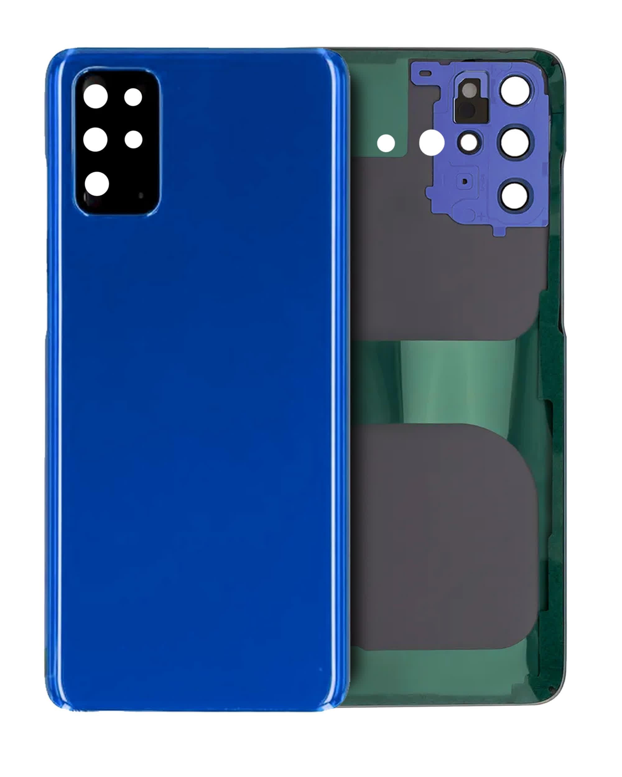 Rückdeckelglas mit Kameraglas für Samsung Galaxy S20 Plus (Service Pack) (Aura Blue)