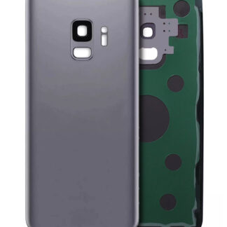 Rückdeckelglas mit Kameraglas für Samsung Galaxy S9 (Service Pack) (Midnight Black (Schwarz))