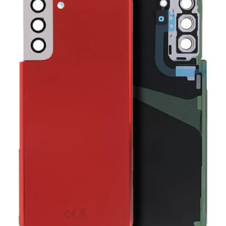 Rückdeckelglas mit Kameraglas für Samsung Galaxy S21 Plus 5G (Aftermarket Plus) (Phantom Red)