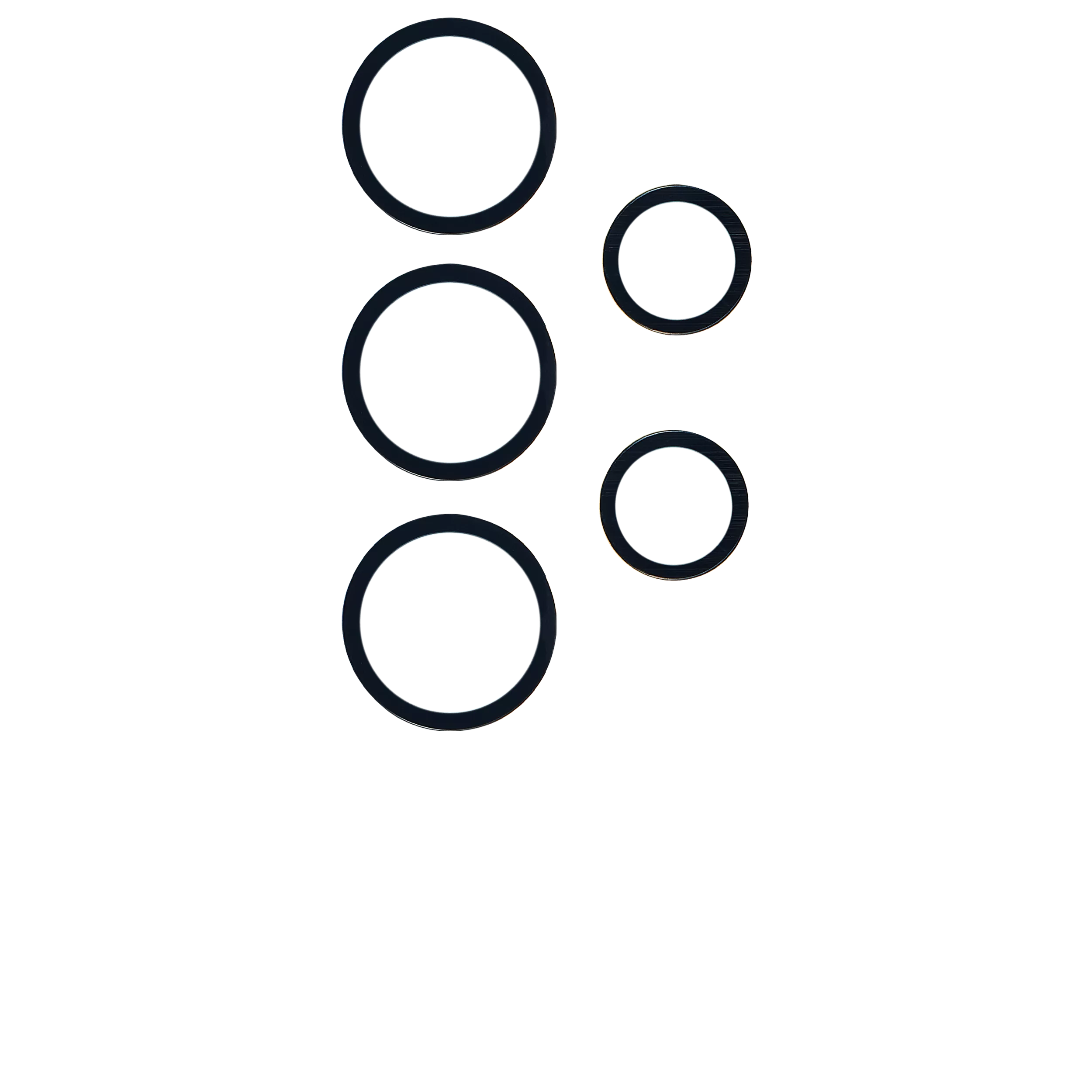 Rückkamera-Glas (nur Glas) mit Klebefolie für Samsung Galaxy S23 Ultra 5G (Black (Schwarz)) (10er-Pack) – Bild 2