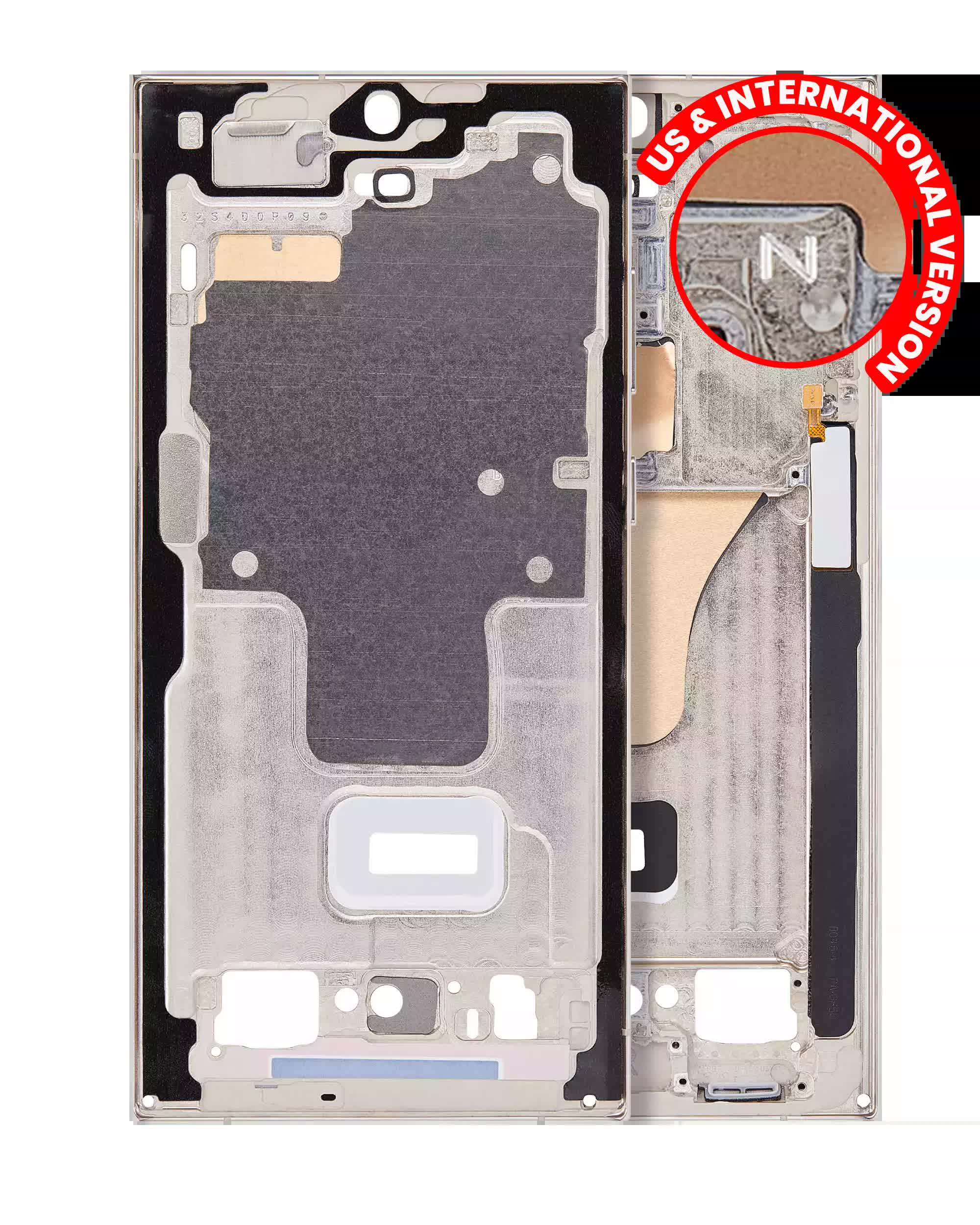 Mittelrahmen für Samsung Galaxy S23 Ultra 5G (US & International Version) (Cream)