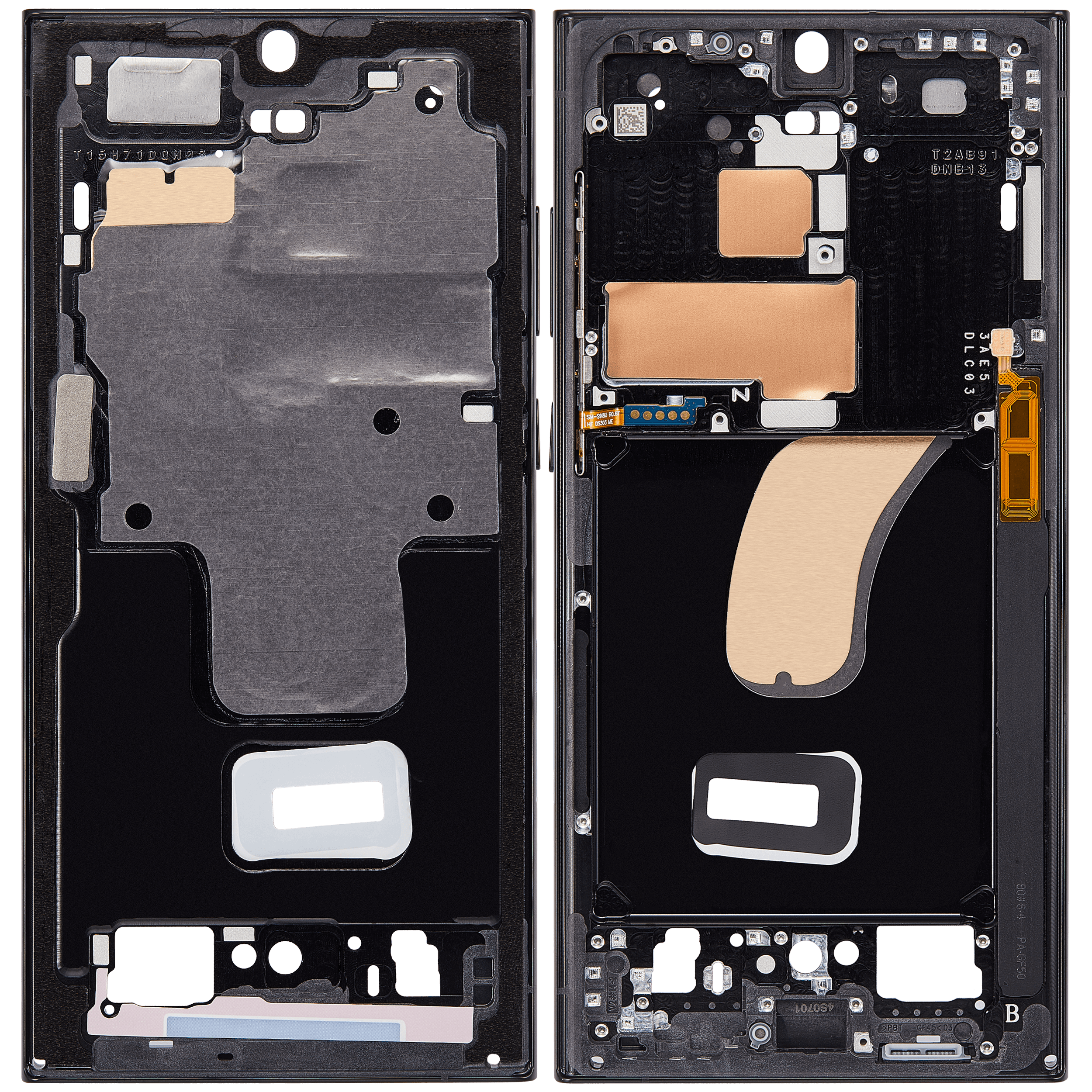 Mittelrahmen für Samsung Galaxy S23 Ultra 5G (US & International Version) (Phantom Black) – Bild 2
