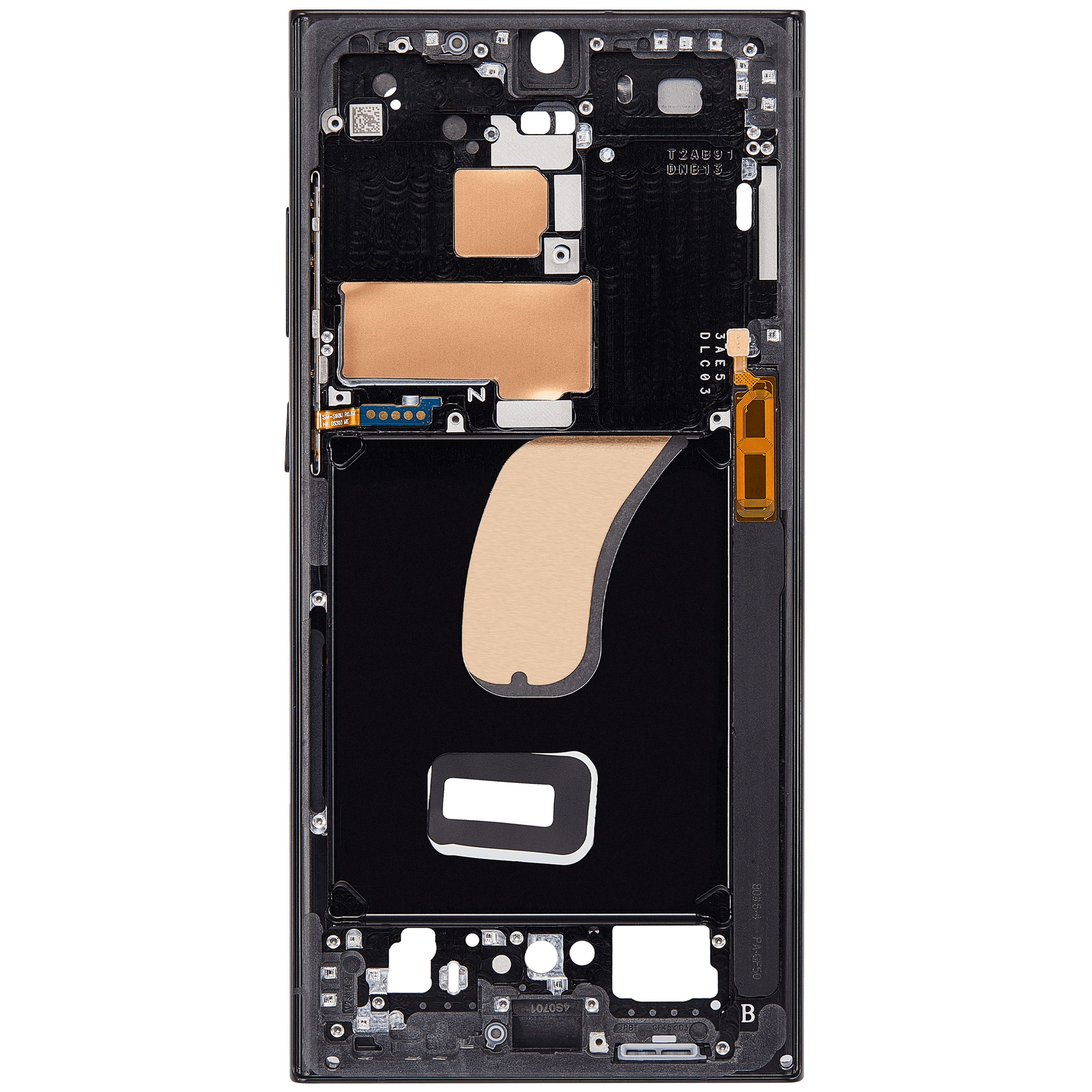 Mittelrahmen für Samsung Galaxy S23 Ultra 5G (US & International Version) (Phantom Black) – Bild 4