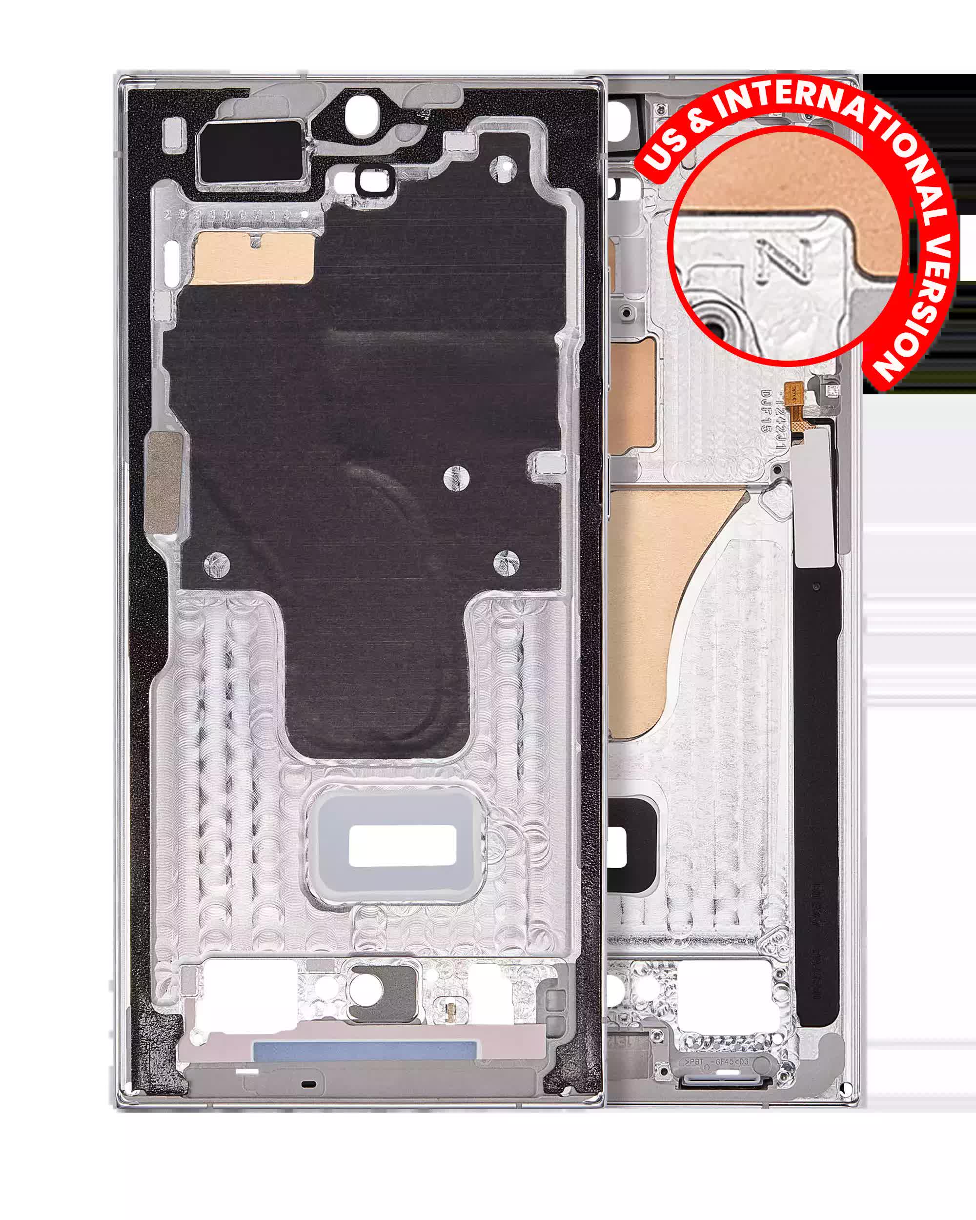 Mittelrahmen für Samsung Galaxy S23 Ultra 5G (US & International Version) (Sky Blue / Lime)