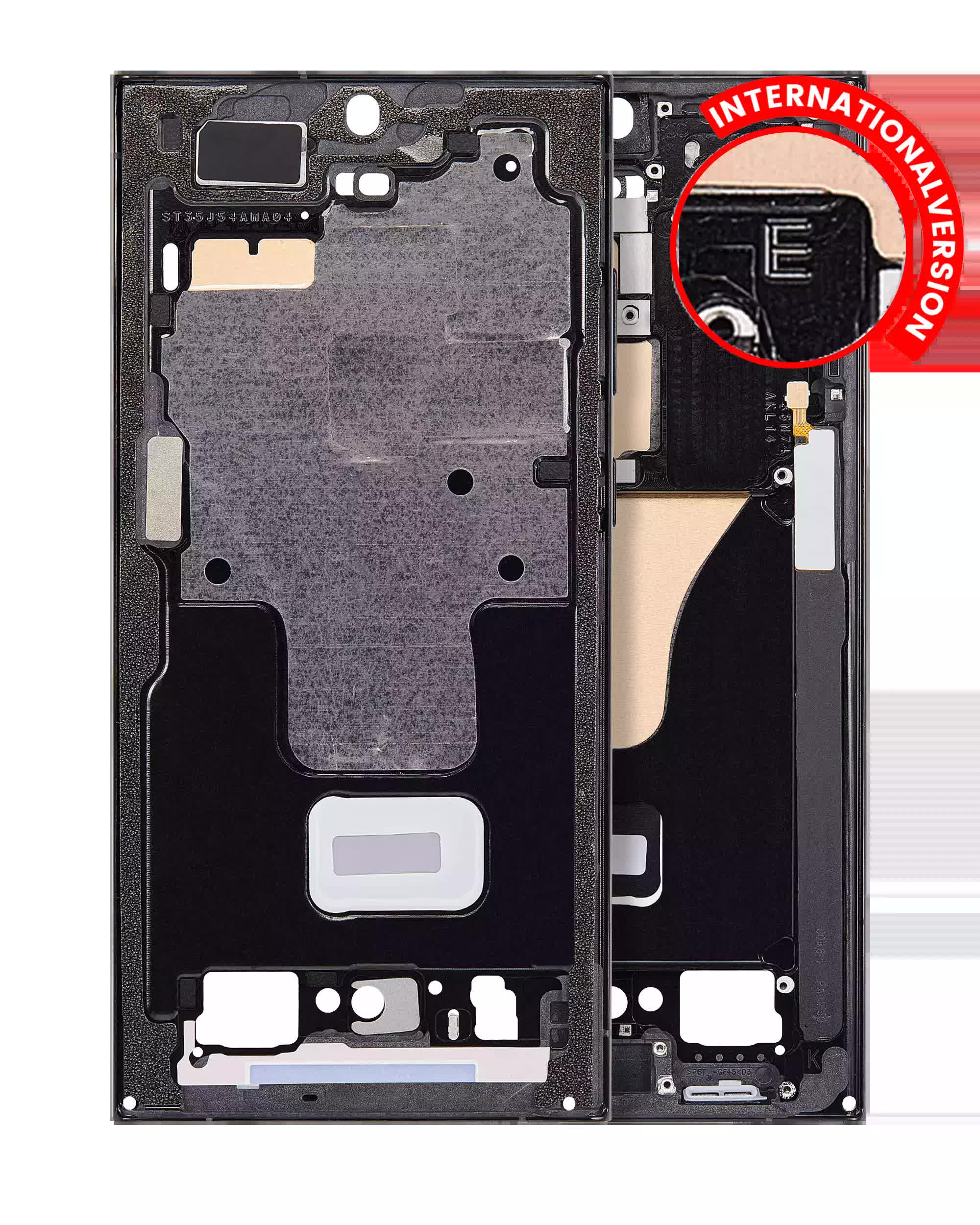 Mittelrahmen für Samsung Galaxy S23 Ultra 5G (International Version) (Graphite)