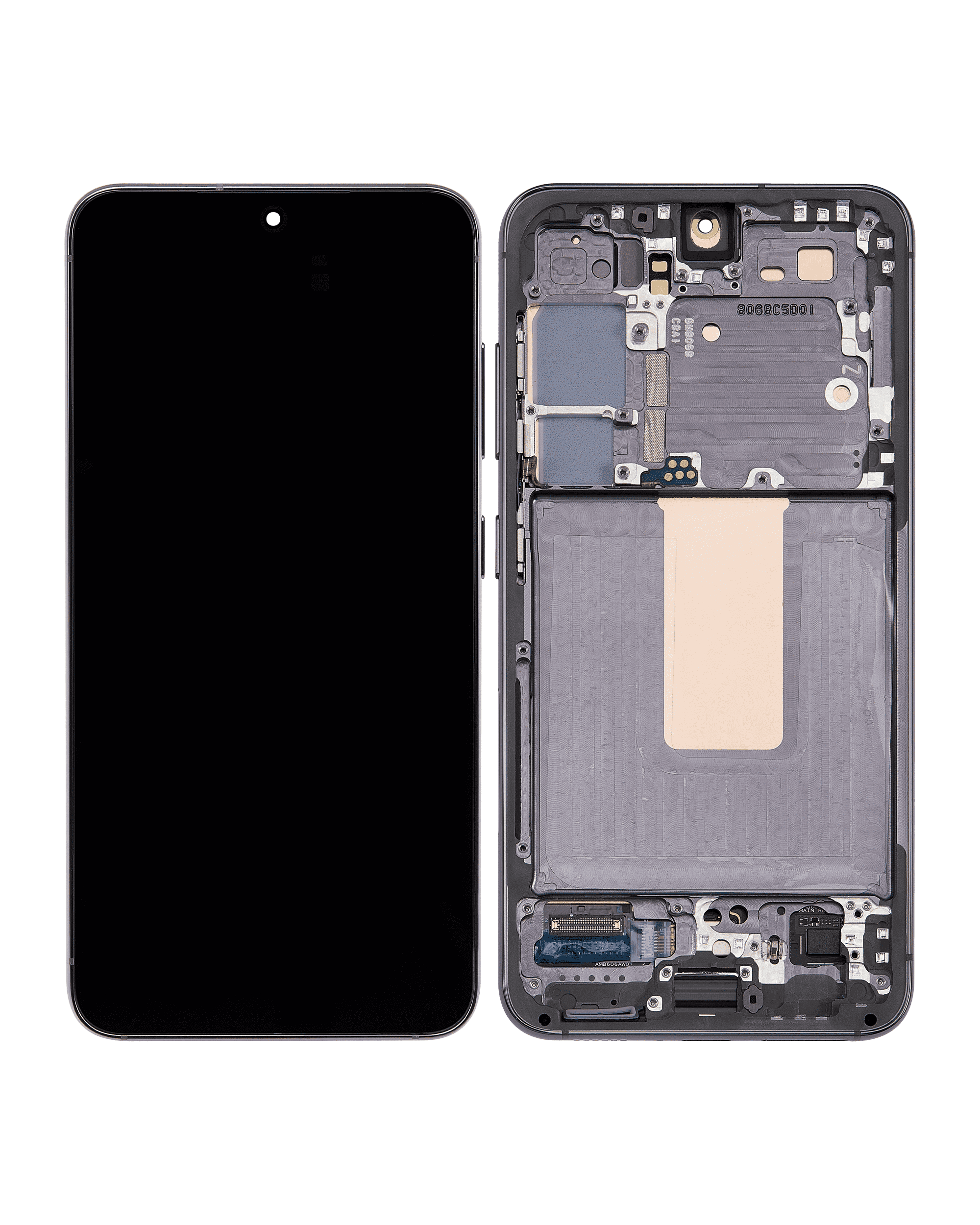 OLED Display mit Rahmen für Samsung Galaxy S23 5G (US & International) (professionell aufgearbeitet) (Green (Grün)) – Bild 4