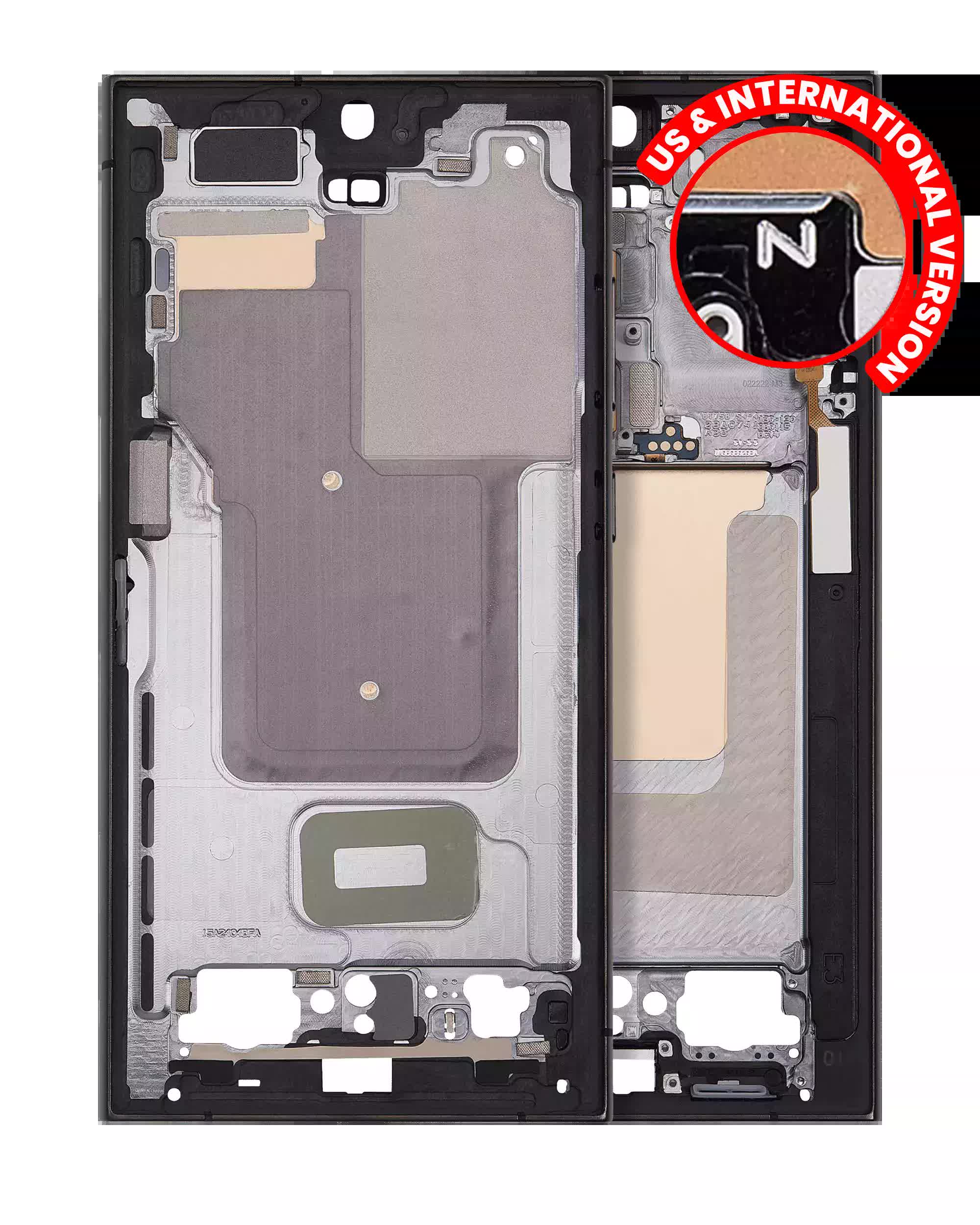 Mittelrahmen für Samsung Galaxy S24 Ultra 5G (US & International Version) (Titanium Black)