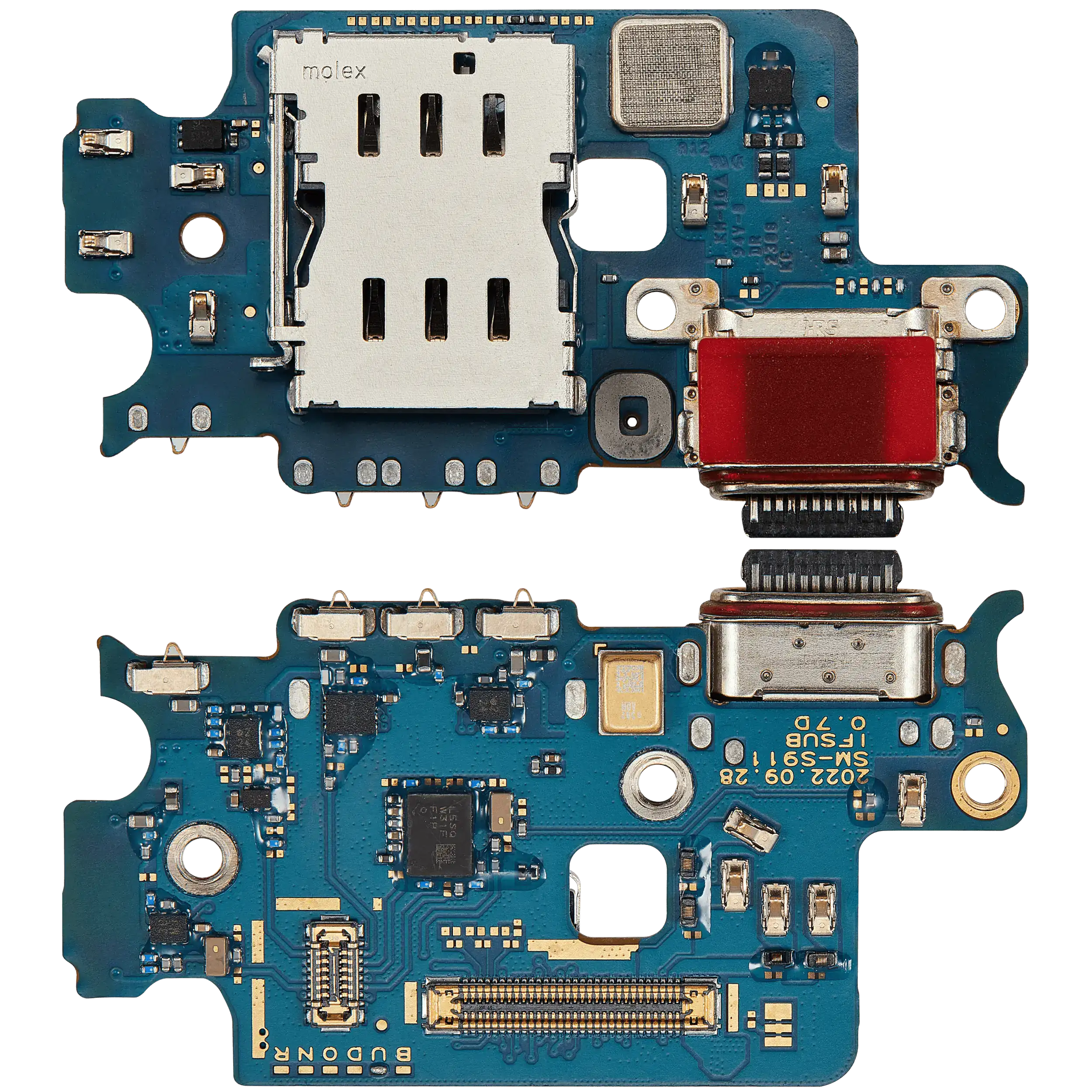 Ladebuchse mit SIM-Kartenleser für Samsung Galaxy S23 5G (S911U) (US-Version) (Premium) – Bild 2