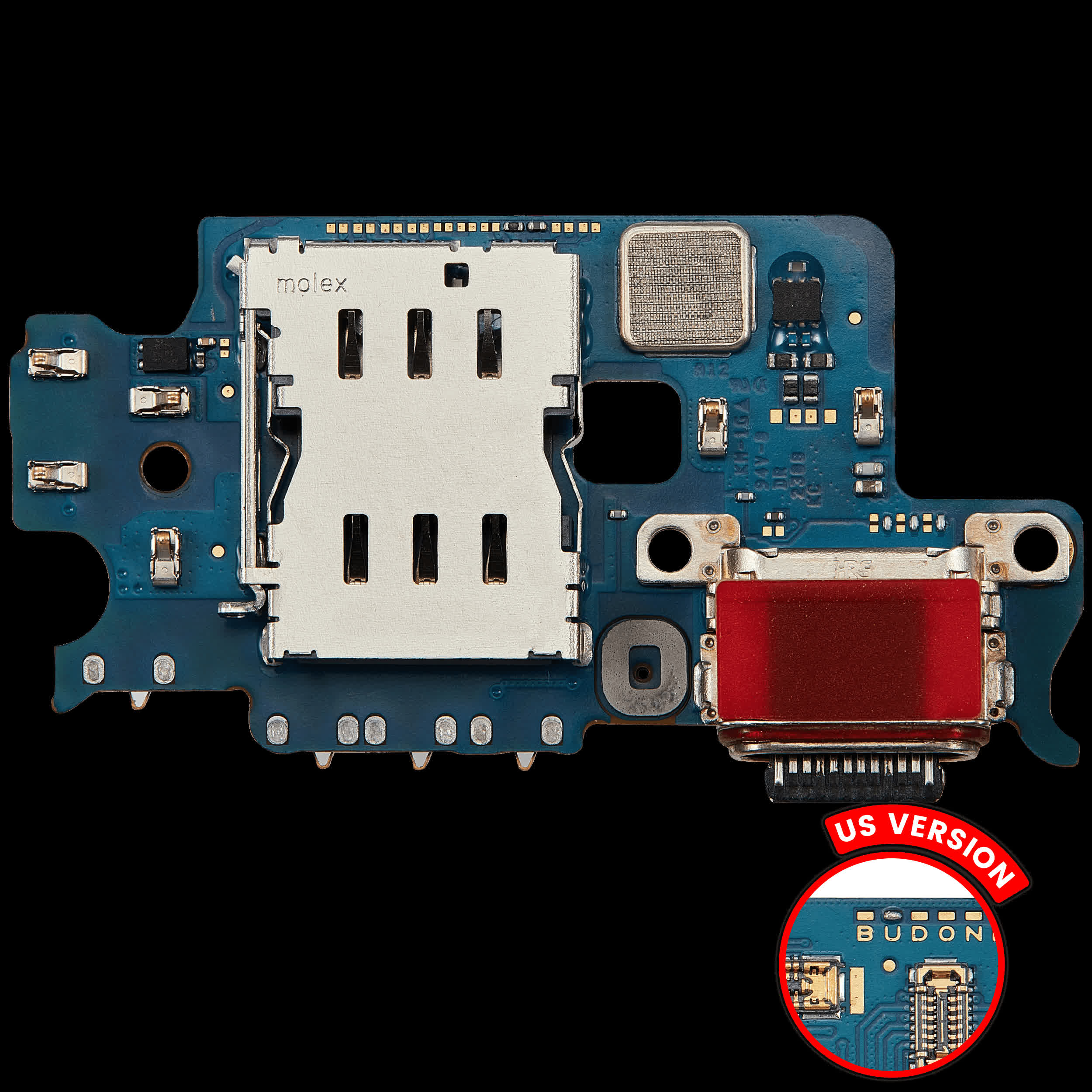 Ladebuchse mit SIM-Kartenleser für Samsung Galaxy S23 5G (S911U) (US-Version) (Premium)